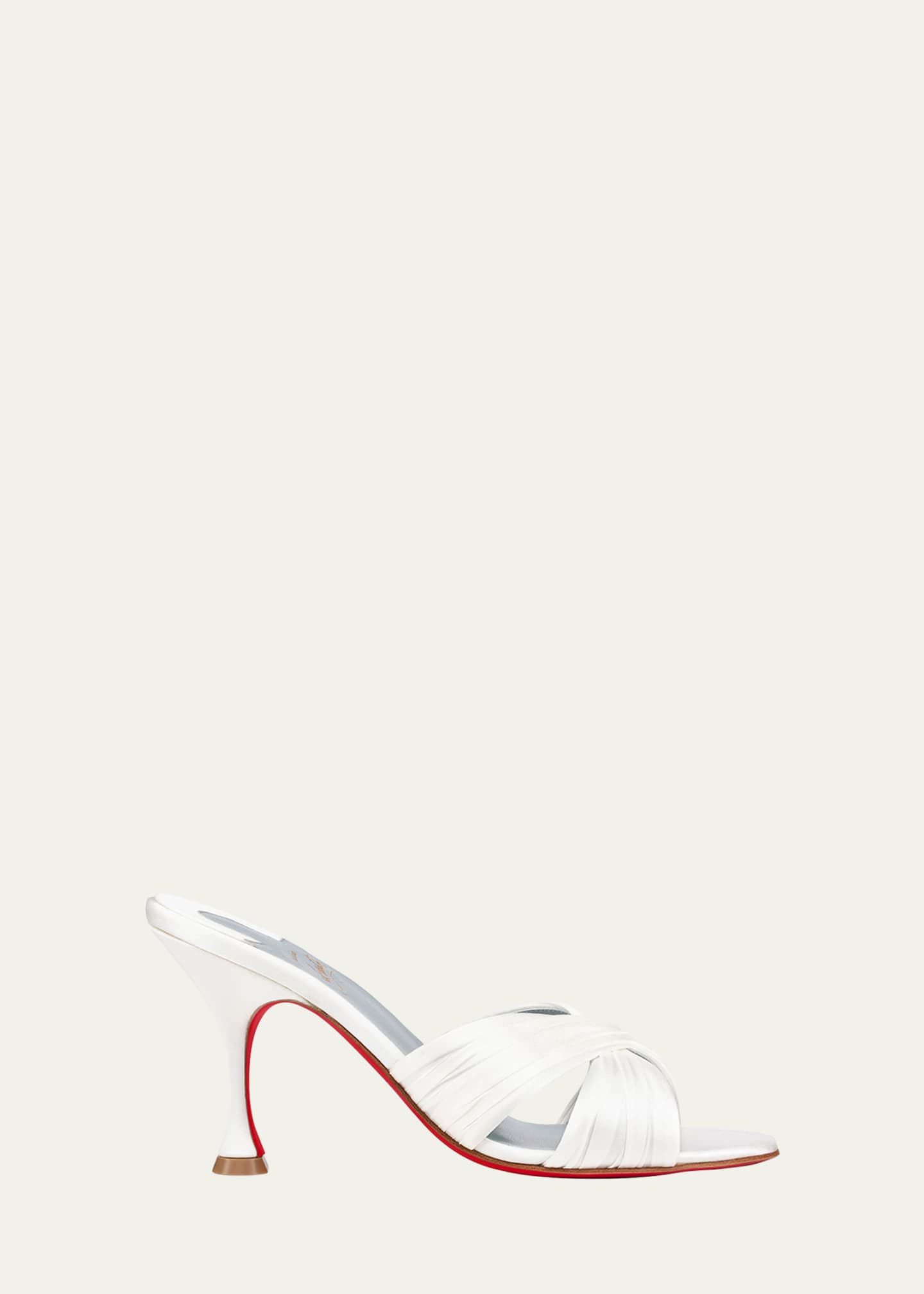Christian Louboutin Nicol is Back Red Sole Slide High Heel Sandals