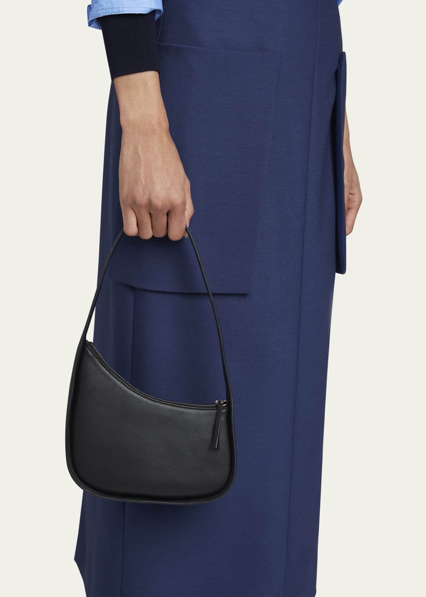 THE ROW Half Moon Shoulder Bag in Leather - Bergdorf Goodman