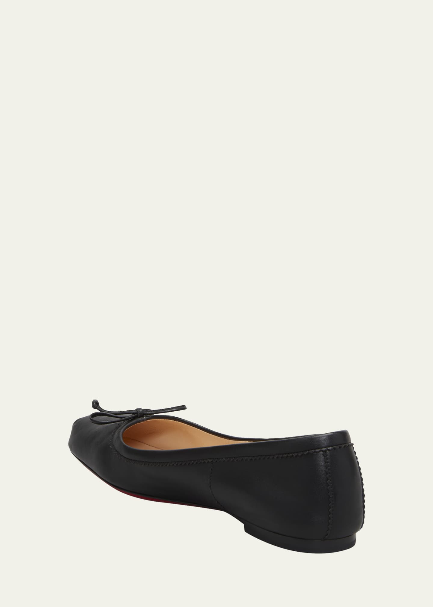 Christian Louboutin Mamadrague Napa Bow Ballerina Flats - Bergdorf Goodman