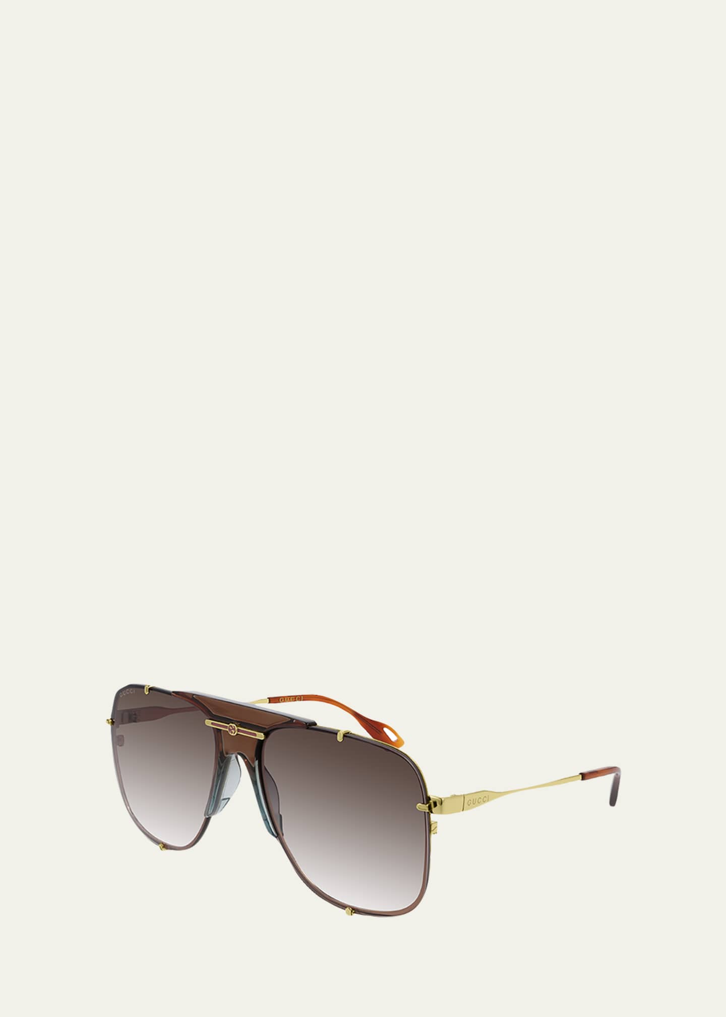 Gucci Men's Metal Aviator Sunglasses Bergdorf Goodman