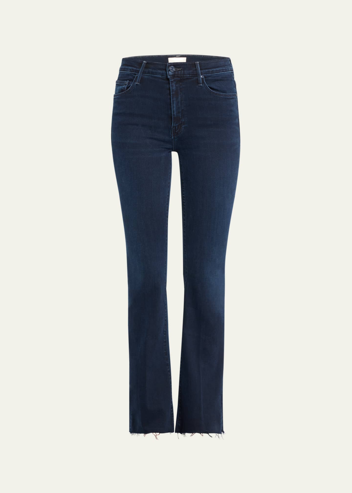 MOTHER The Weekender Frayed Flare Jeans Image 1 of 5