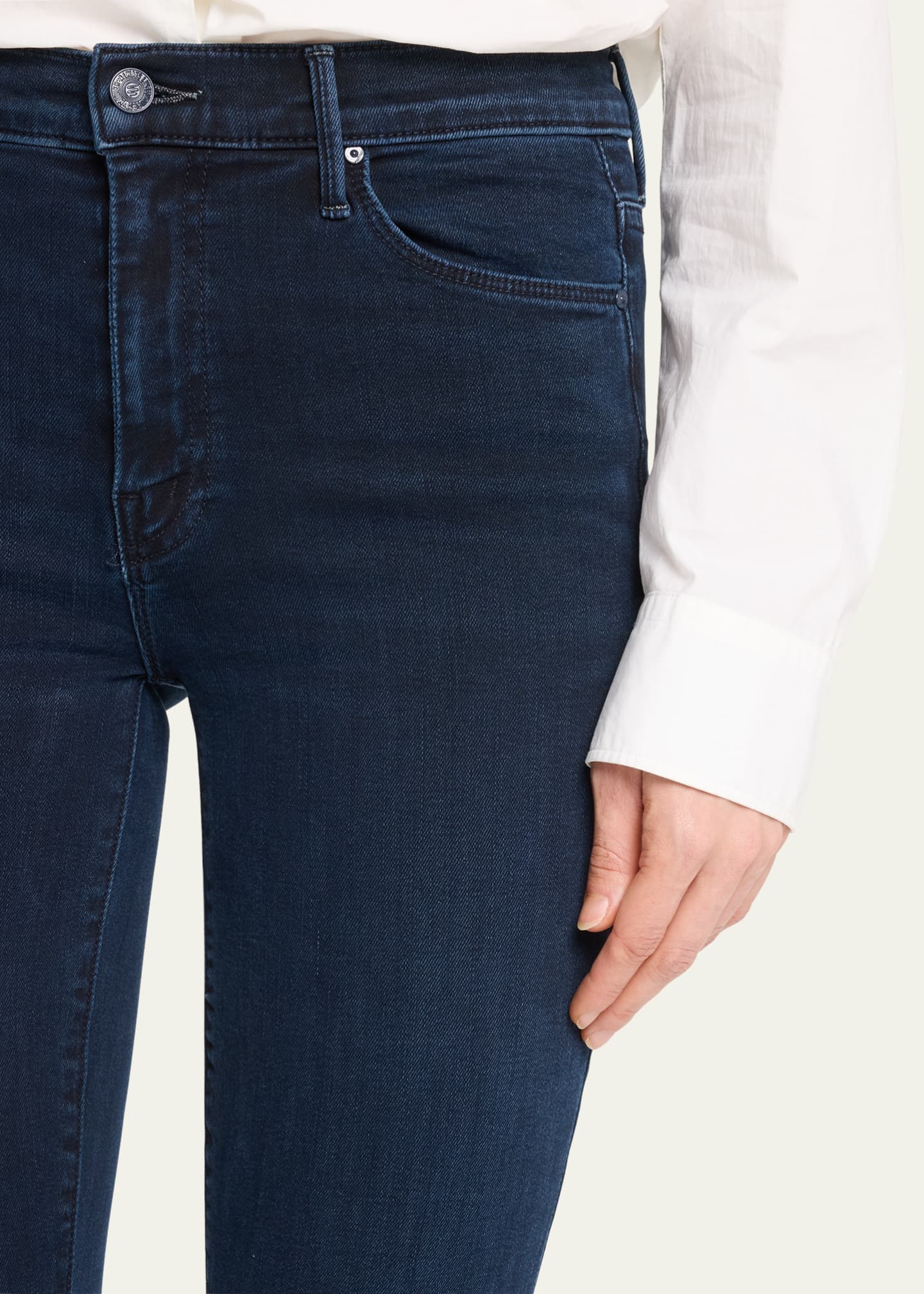 MOTHER The Weekender Frayed Flare Jeans Image 5 of 5