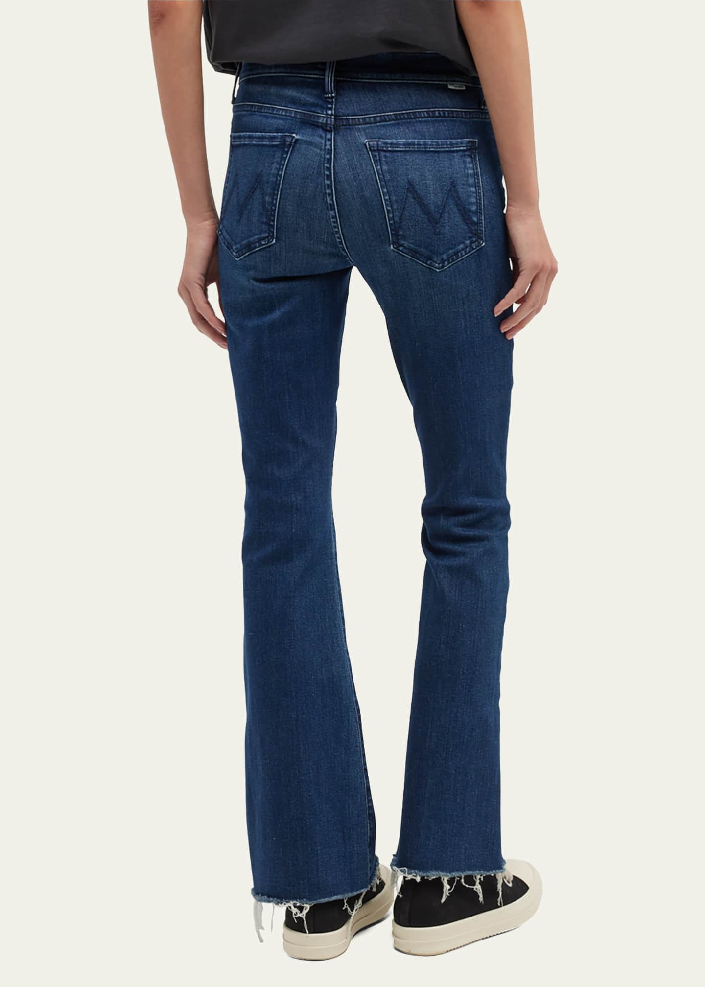MOTHER The Weekender Frayed Flare Jeans - Bergdorf Goodman