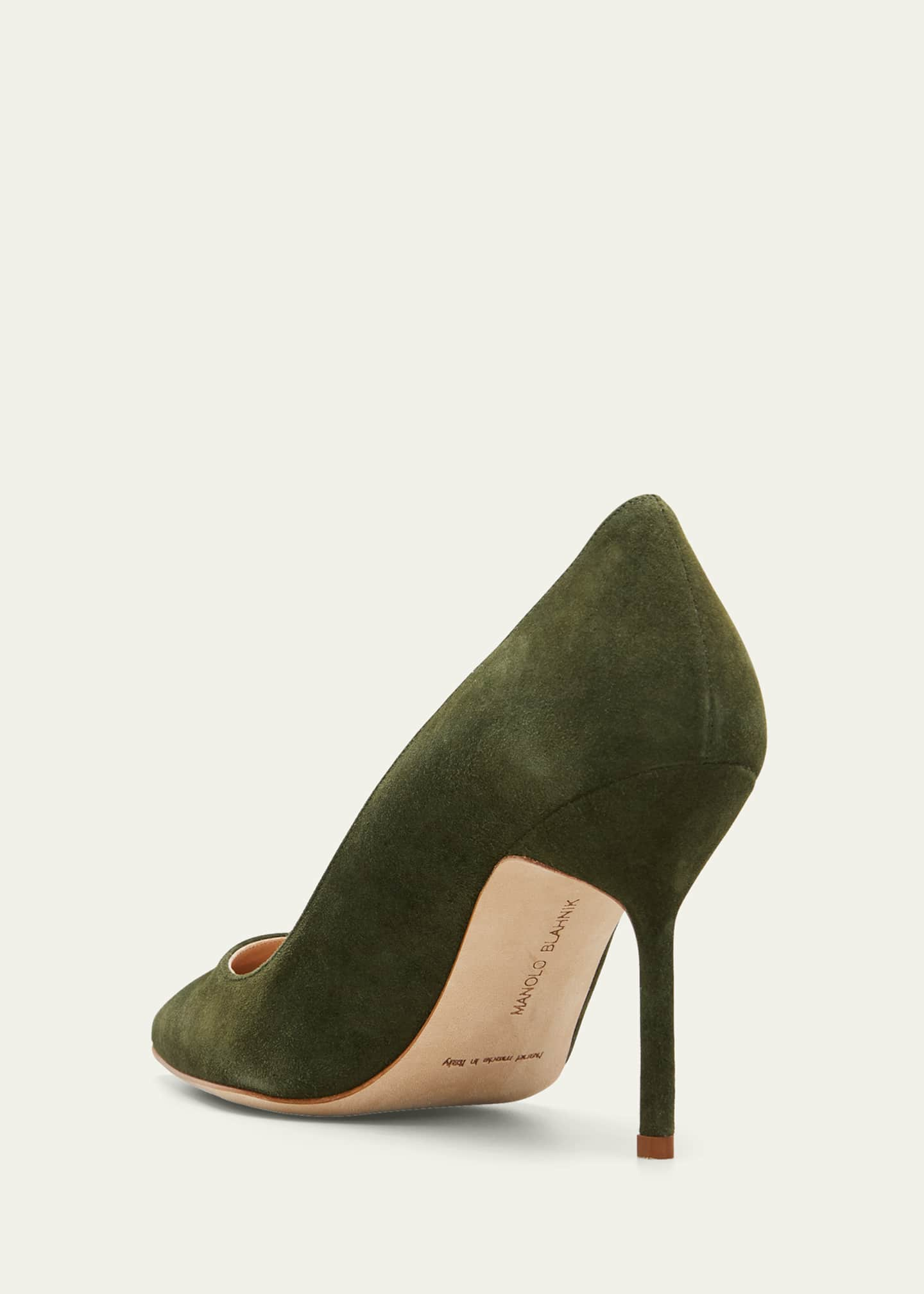 BB 90 suede pumps in brown - Manolo Blahnik