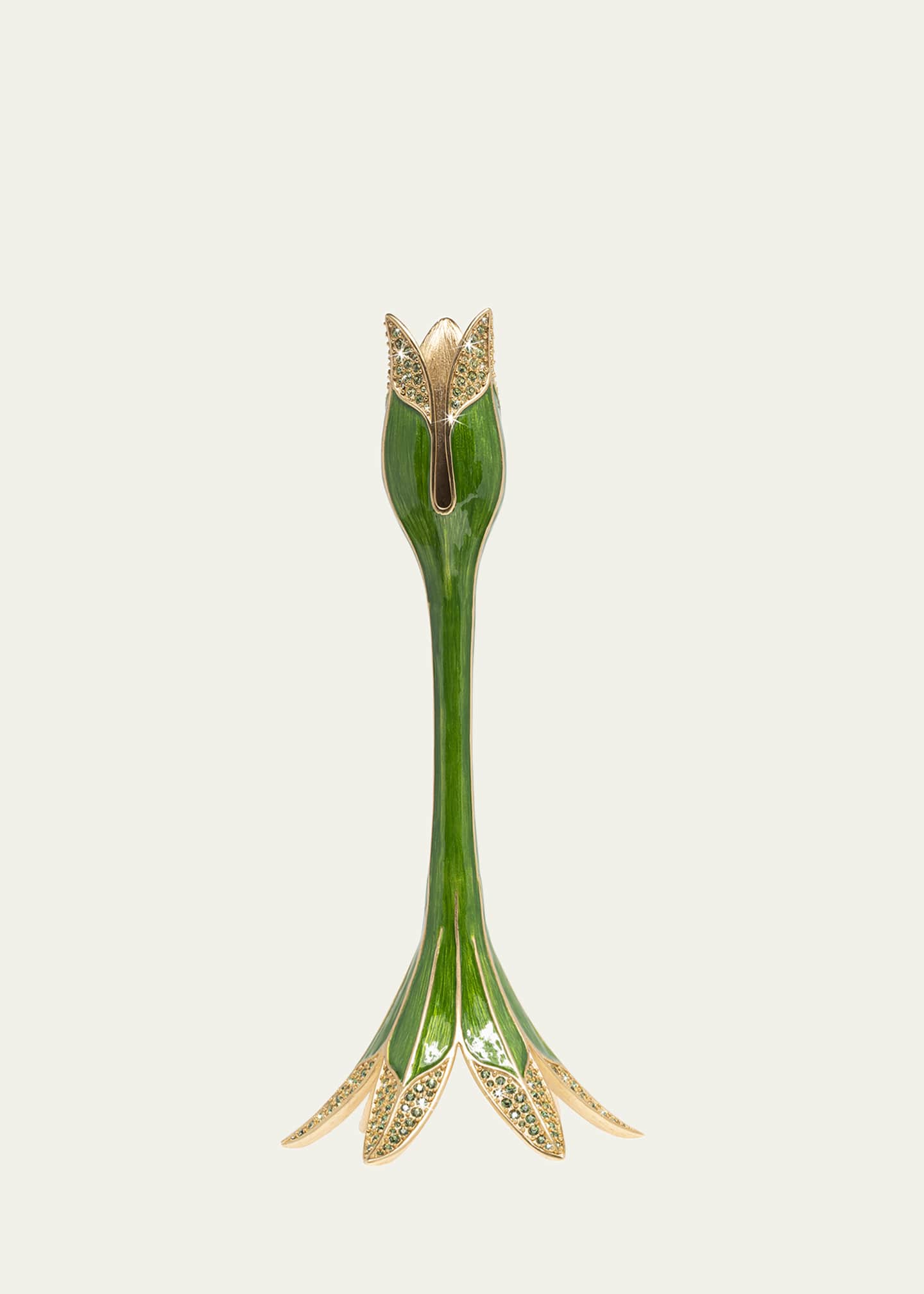 Jay Strongwater Tulip Medium Candlestick Holder