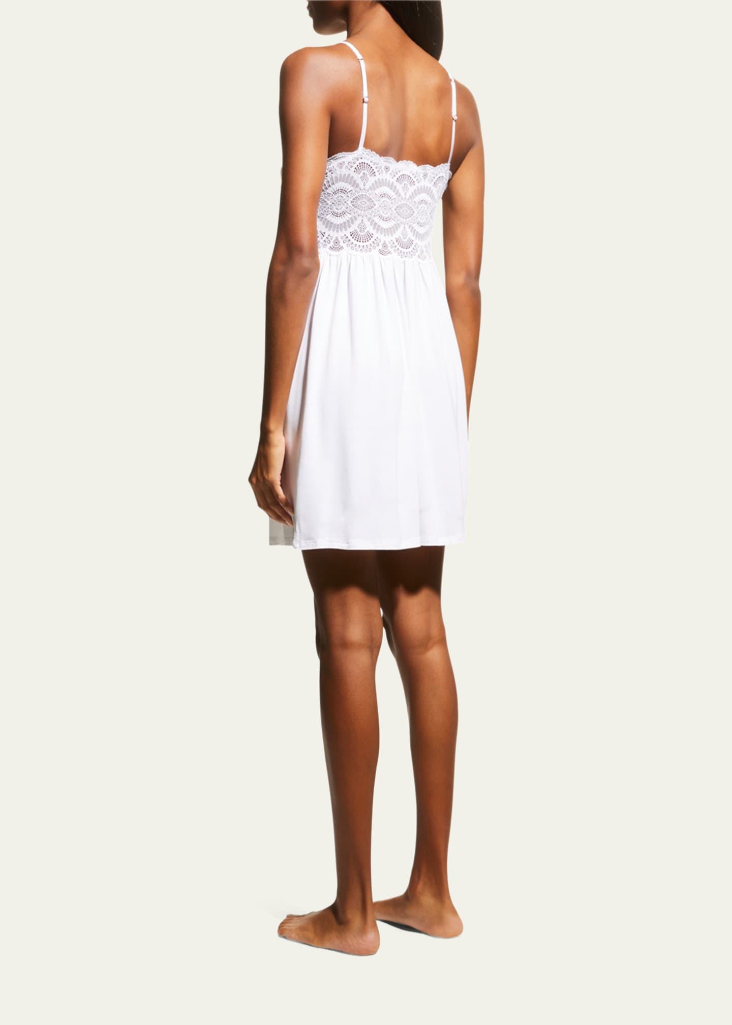 Eberjey Marianna Mademoiselle Lace-Trim Chemise Image 3 of 5