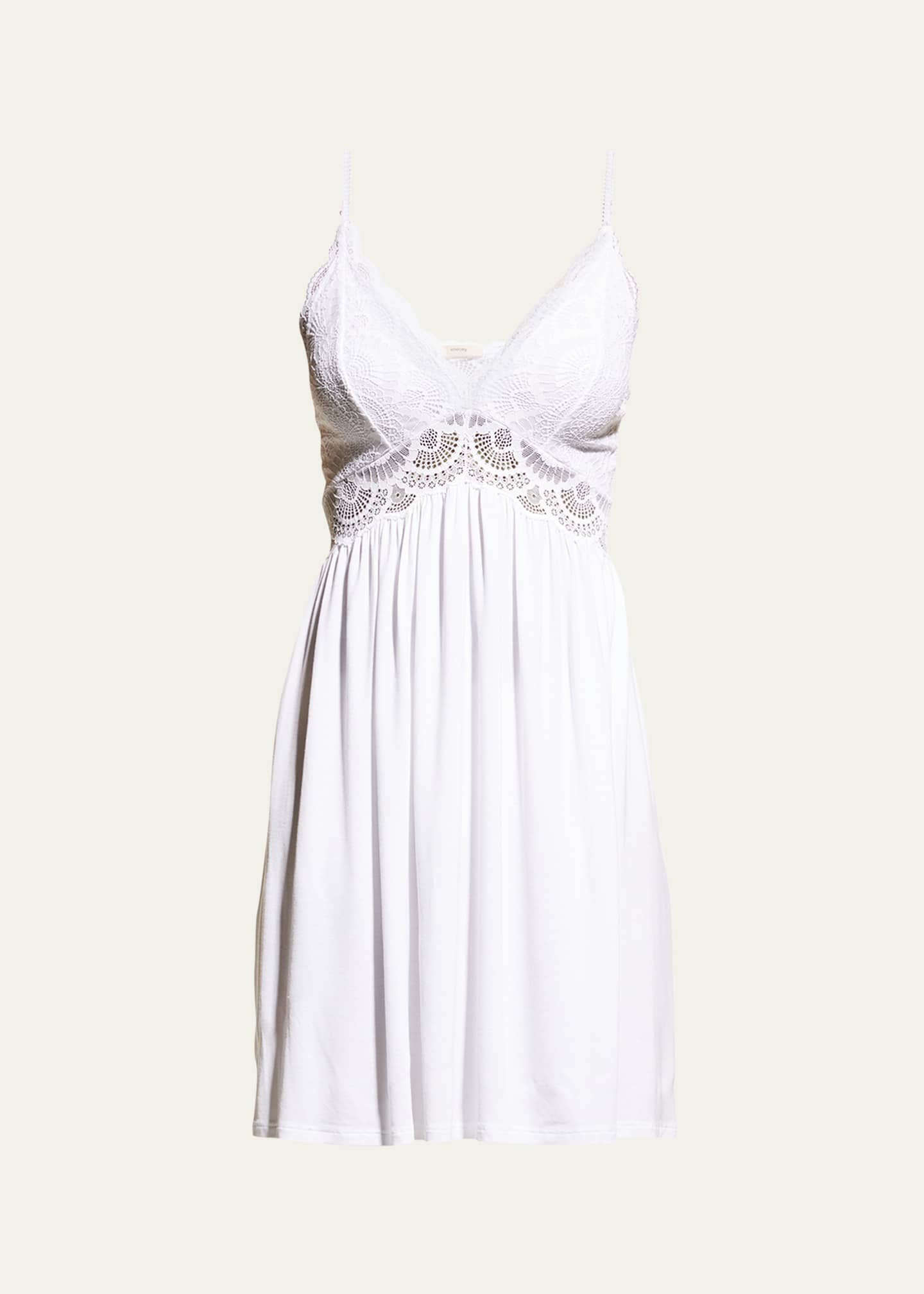 Eberjey Marianna Mademoiselle Lace-Trim Chemise Image 1 of 5
