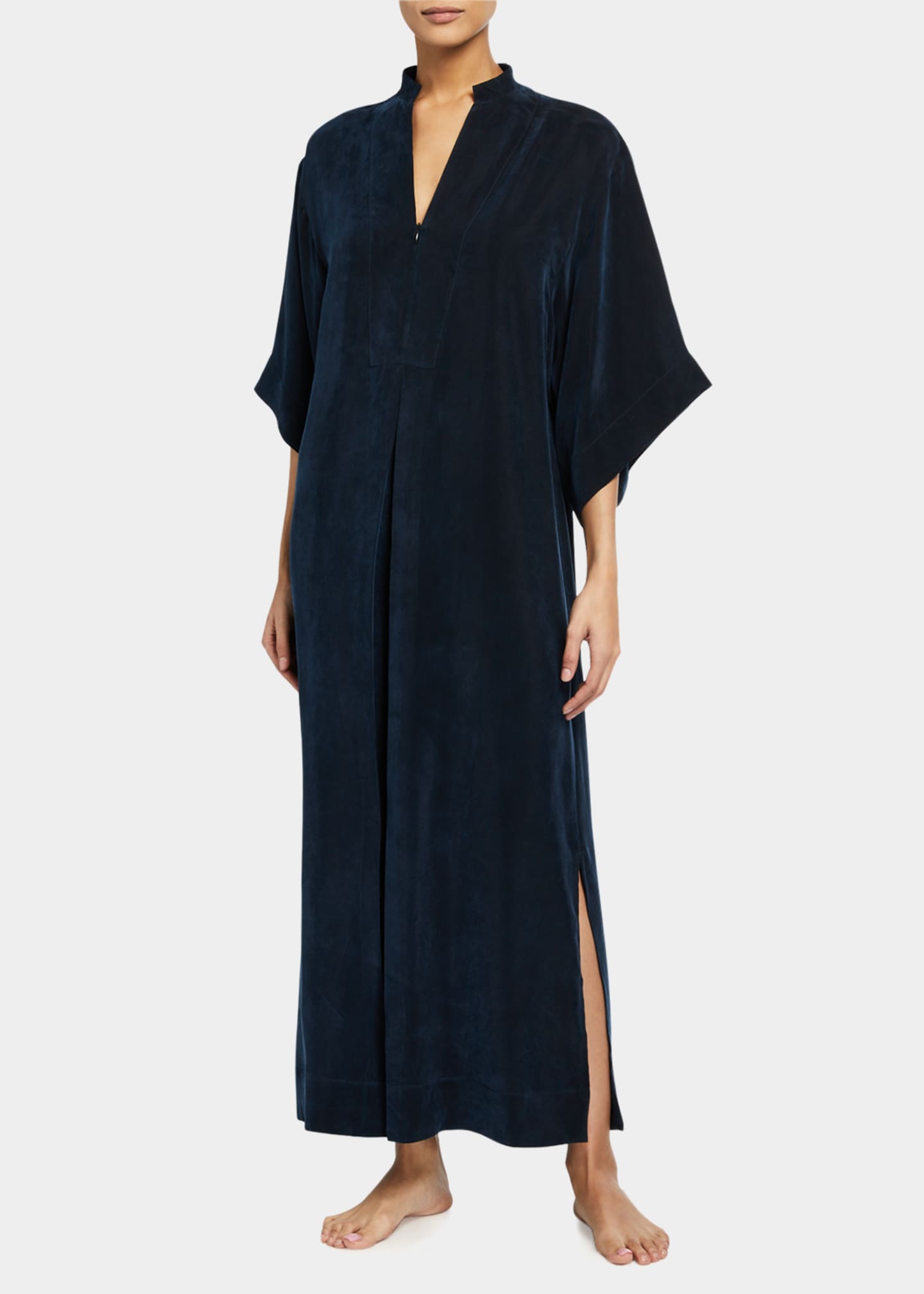 Deco Satin Mandarin Caftan