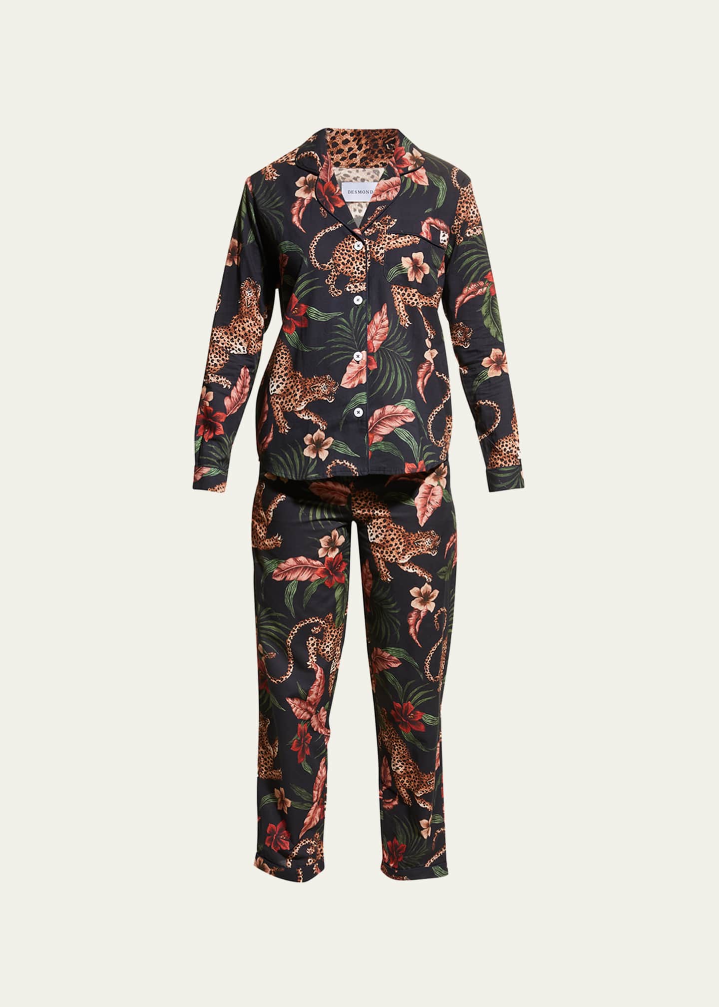 Desmond Dempsey Soleia Cotton Long Pajama Set Bergdorf Goodman