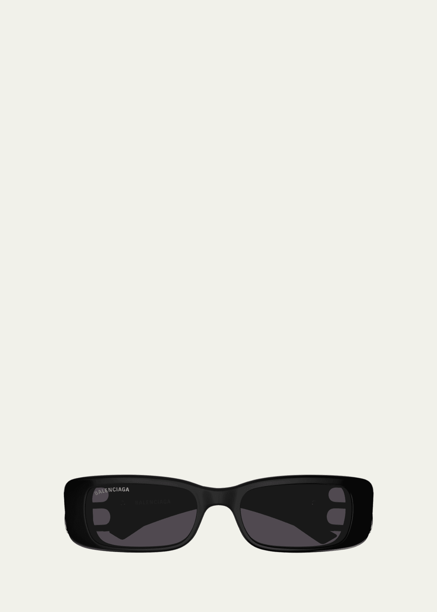 Balenciaga Men's 51mm Rectangular Sunglasses - Black One-Size