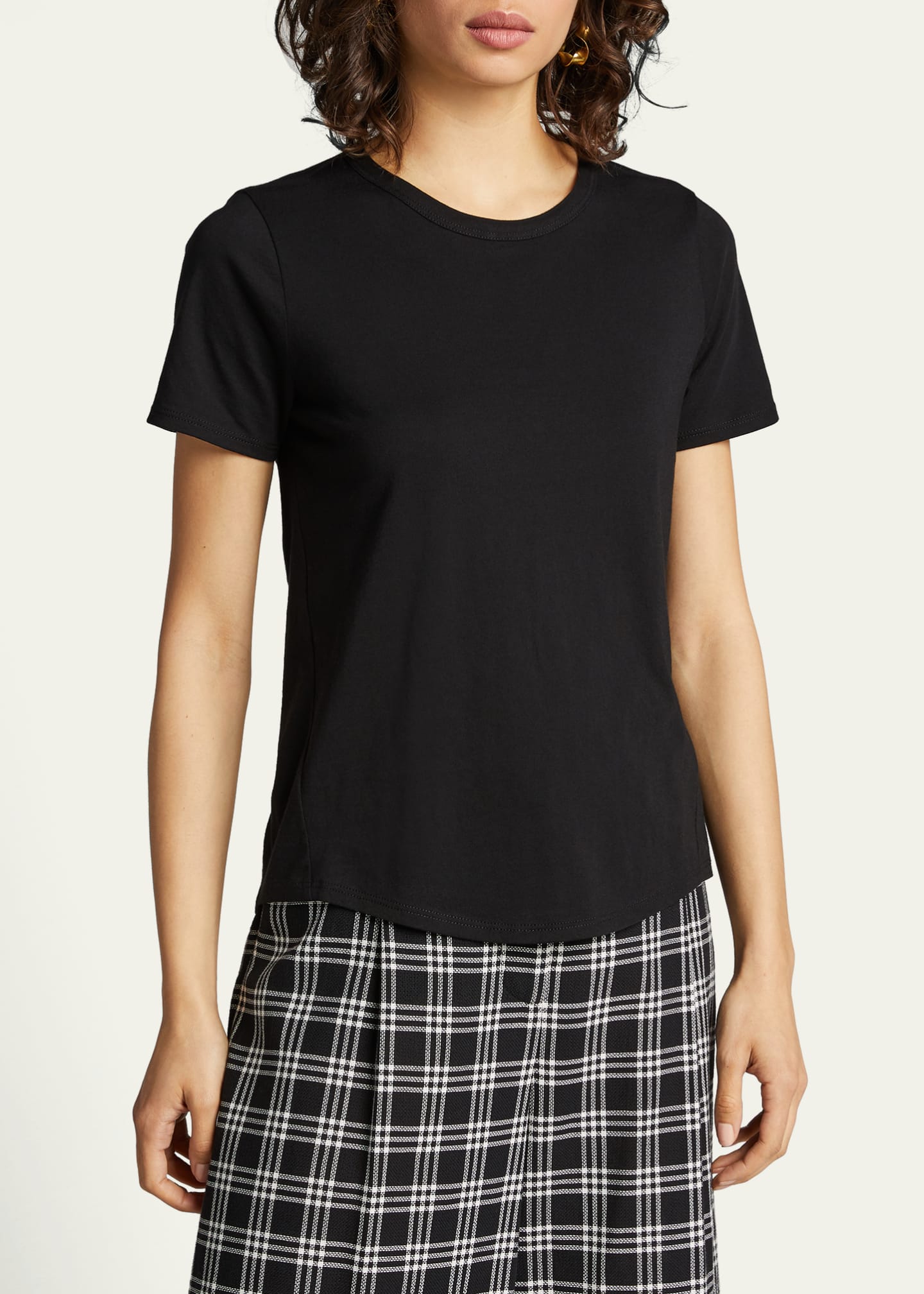 Veronica Beard Lauren Crewneck Tee Image 4 of 5