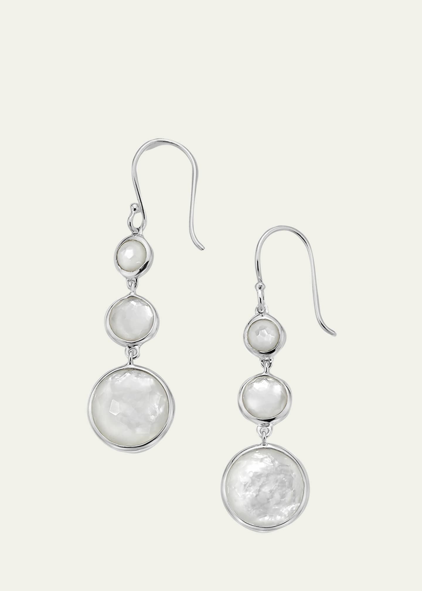 Ippolita Lollitini 3-Stone Drop Earrings in Sterling Silver
