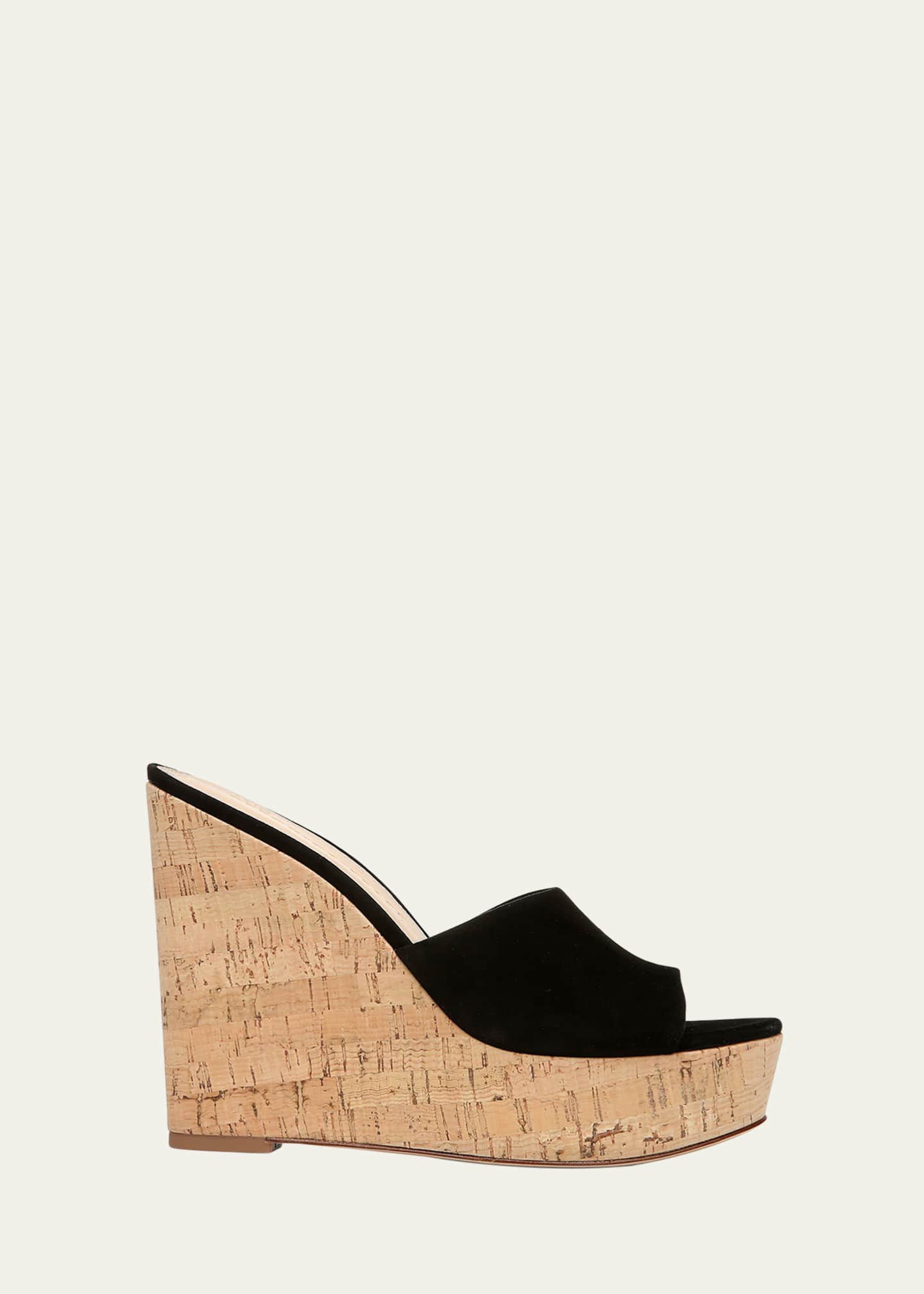 Veronica Beard Dali Suede Platform Wedge Sandals Bergdorf Goodman