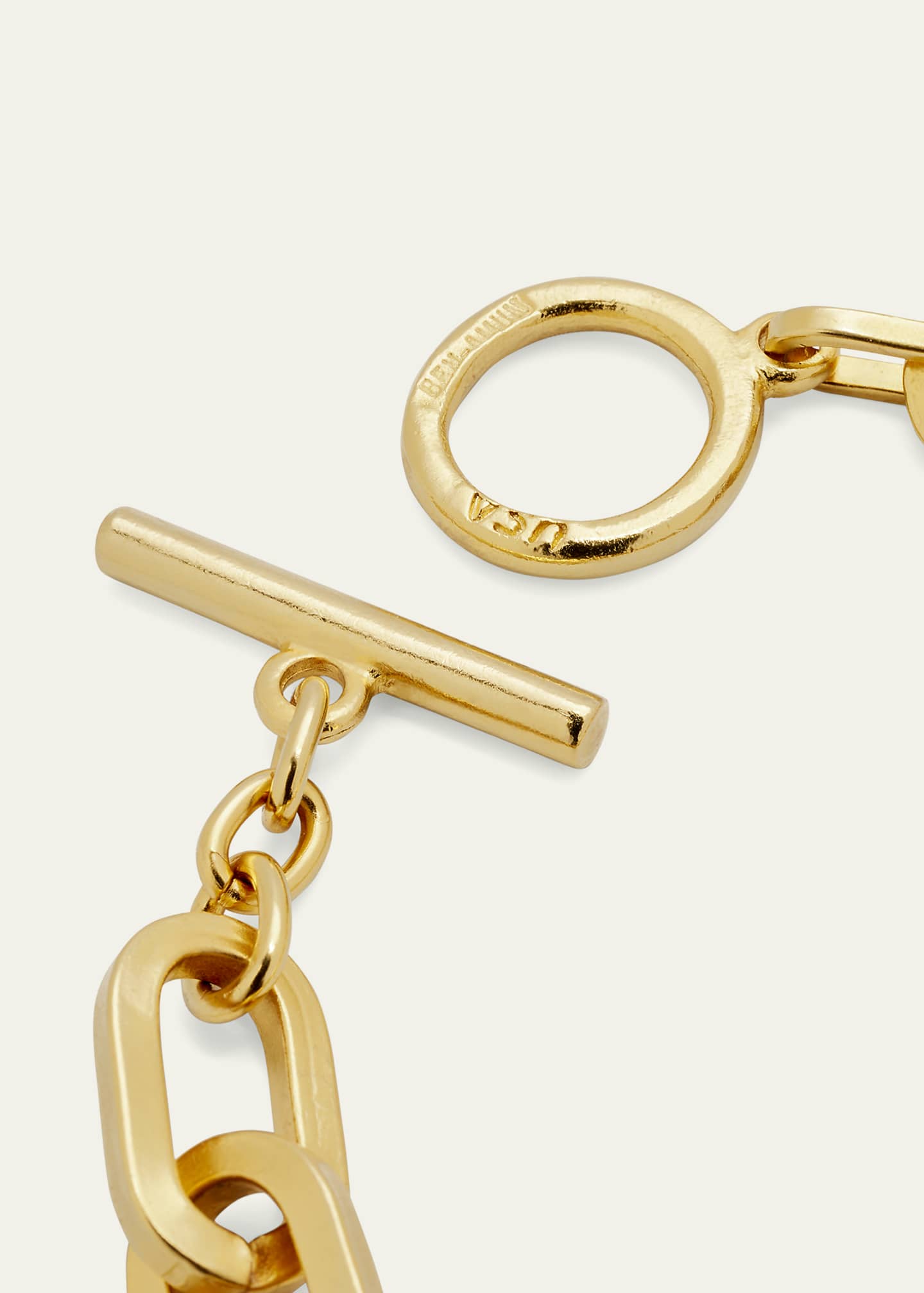 Ben-Amun 24k Gold Electroplate Oval Link Chain Bracelet Bergdorf - Main Image