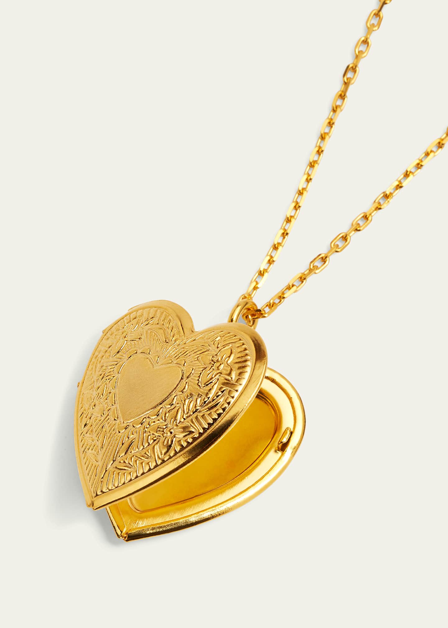 Heart Lock Necklace in 24K Gold Plating by oNecklace