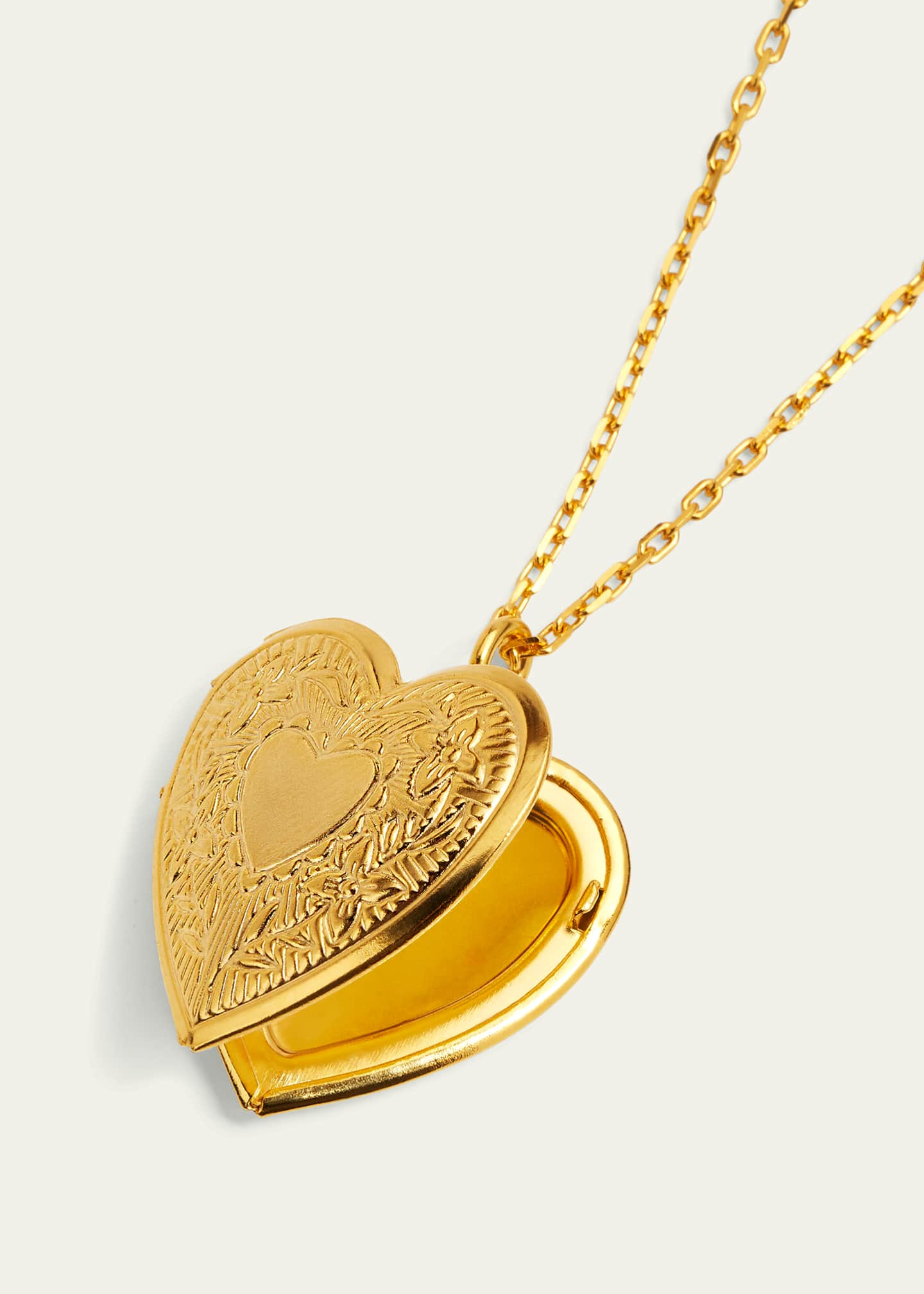 Ben-Amun Heart Locket Necklace Gold