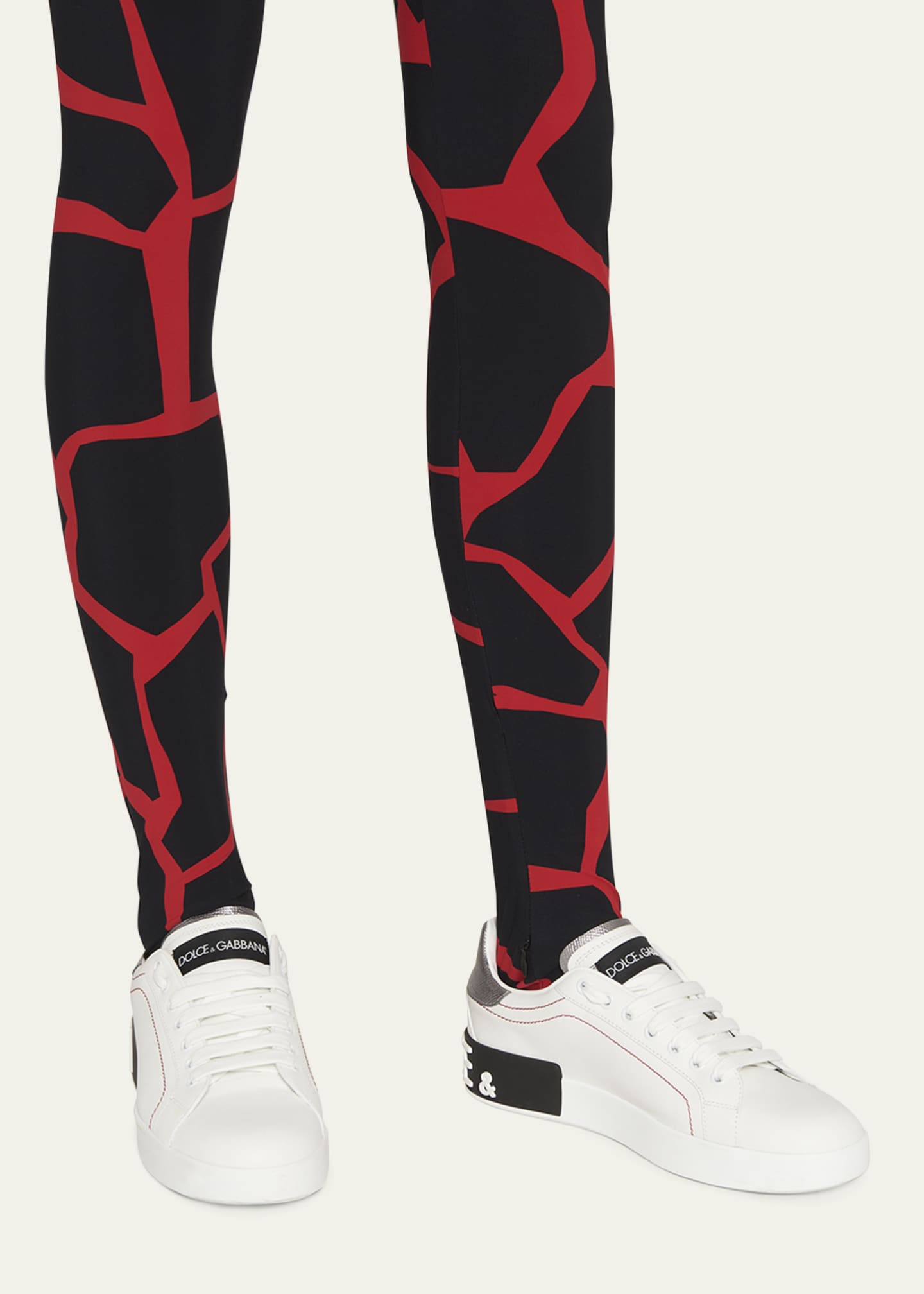 Dolce&Gabbana Leather Logo Low-Top Sneakers Image 2 of 5