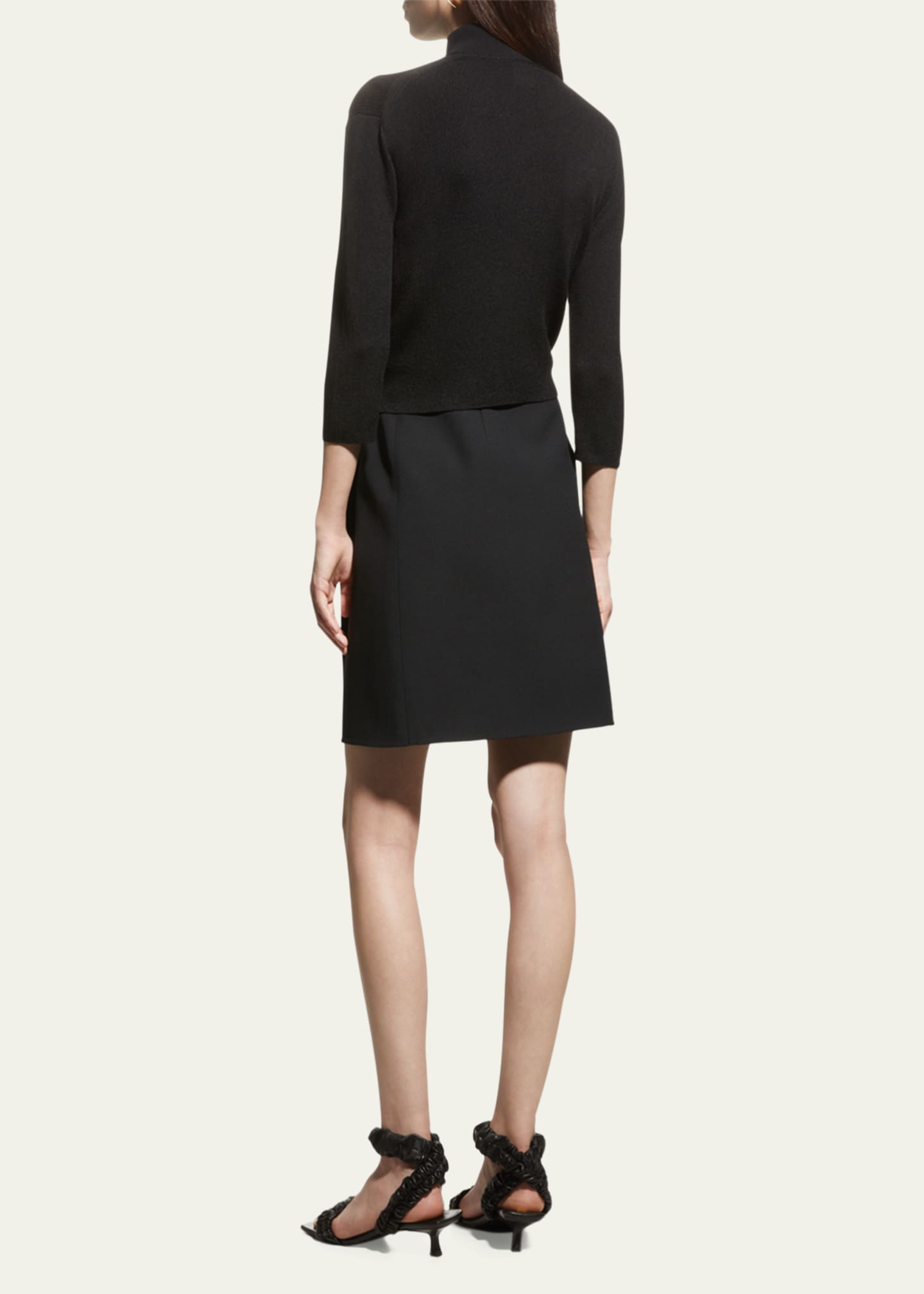 Lafayette 148 New York Cropped Open-Front Cardigan Image 3 of 5