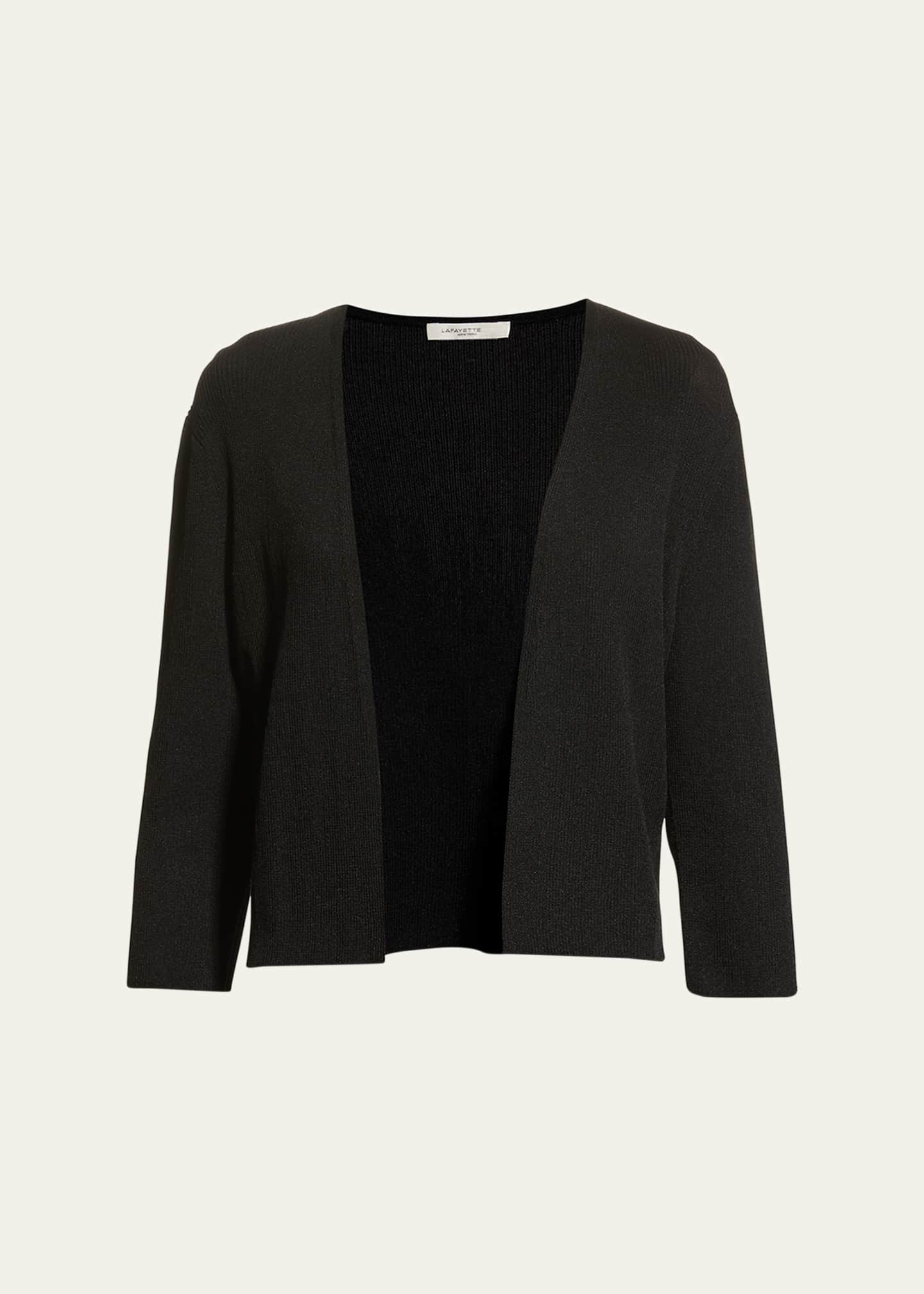 Lafayette 148 New York Cropped Open-Front Cardigan Image 1 of 5