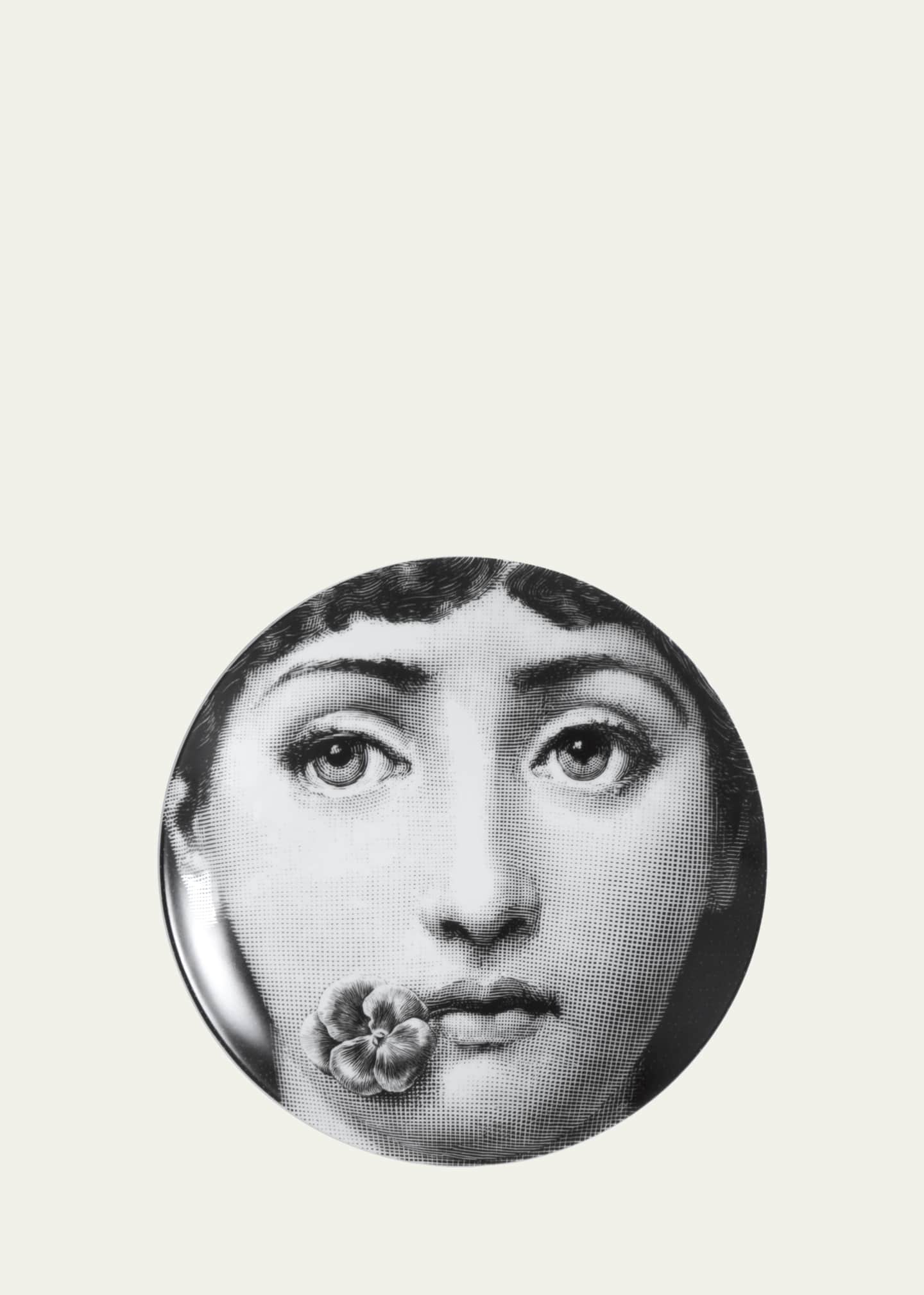 Fornasetti decorative wall plate - Black