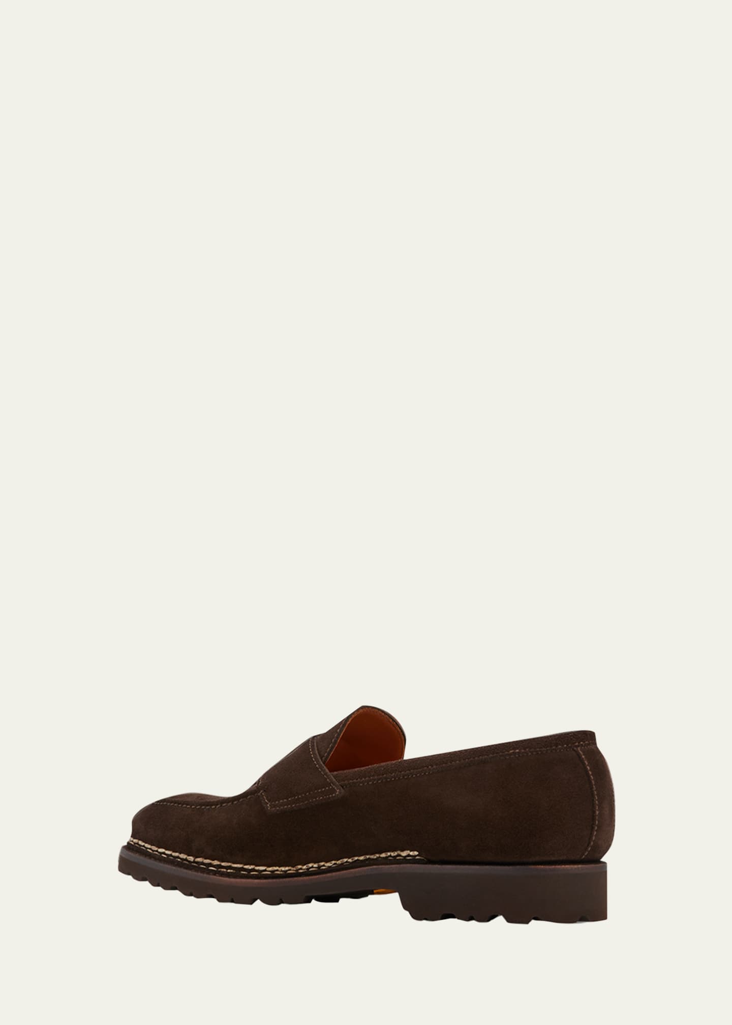 Bontoni Men's Principe Lug Sole Suede Penny Loafers Image 4 of 5