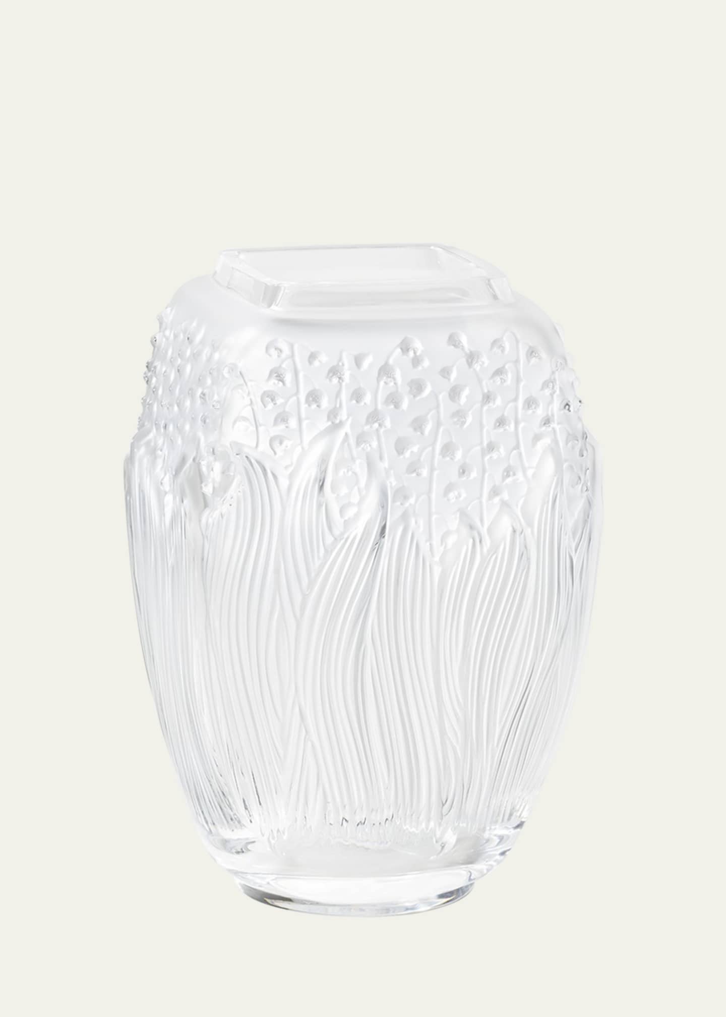 Lalique Clear Muguet Vase Bergdorf Goodman