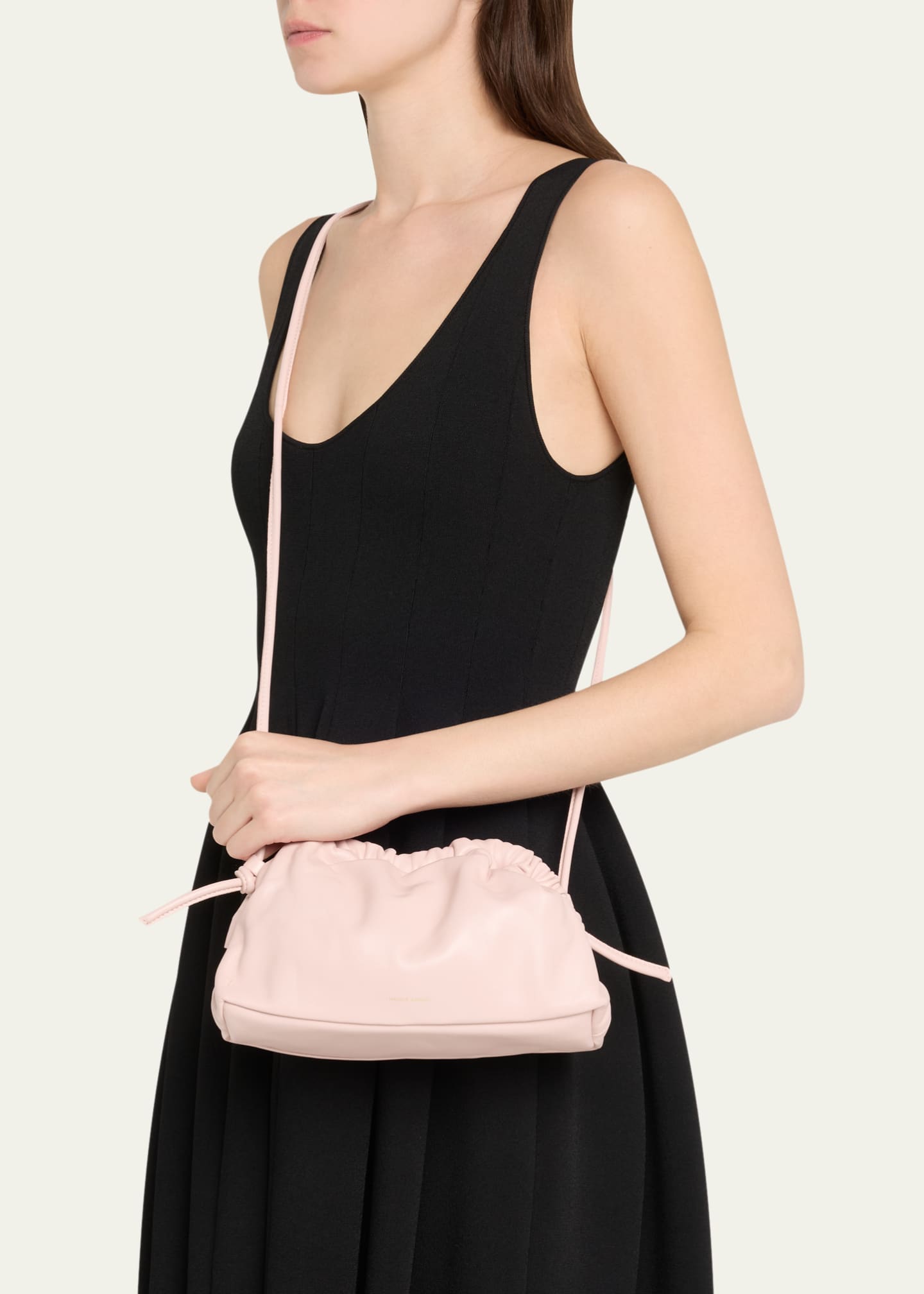 Mansur Gavriel Mini Lambskin Cloud Clutch Bag Image 2 of 6