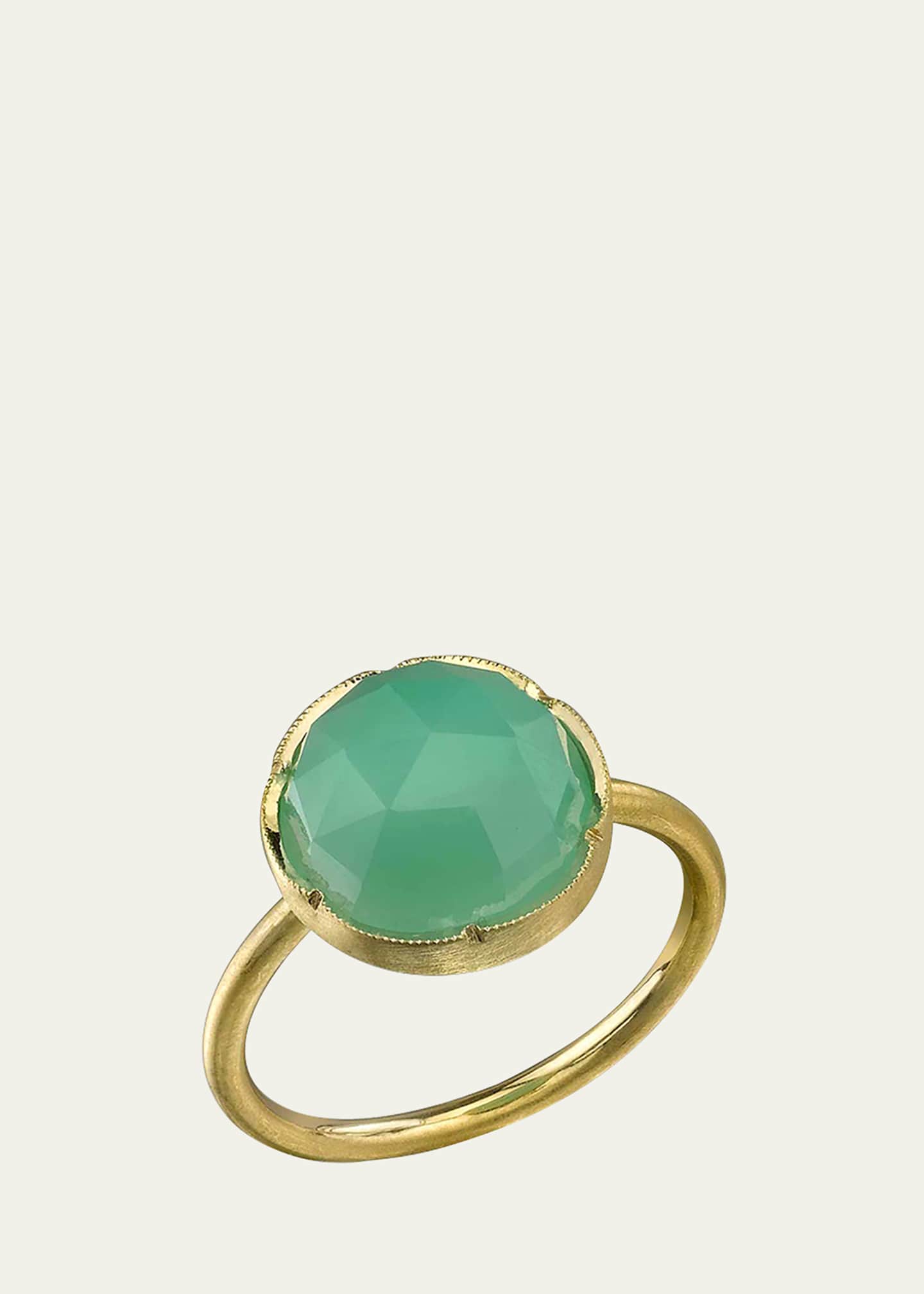 Irene Neuwirth 18k Yellow Gold Chrysoprase Ring