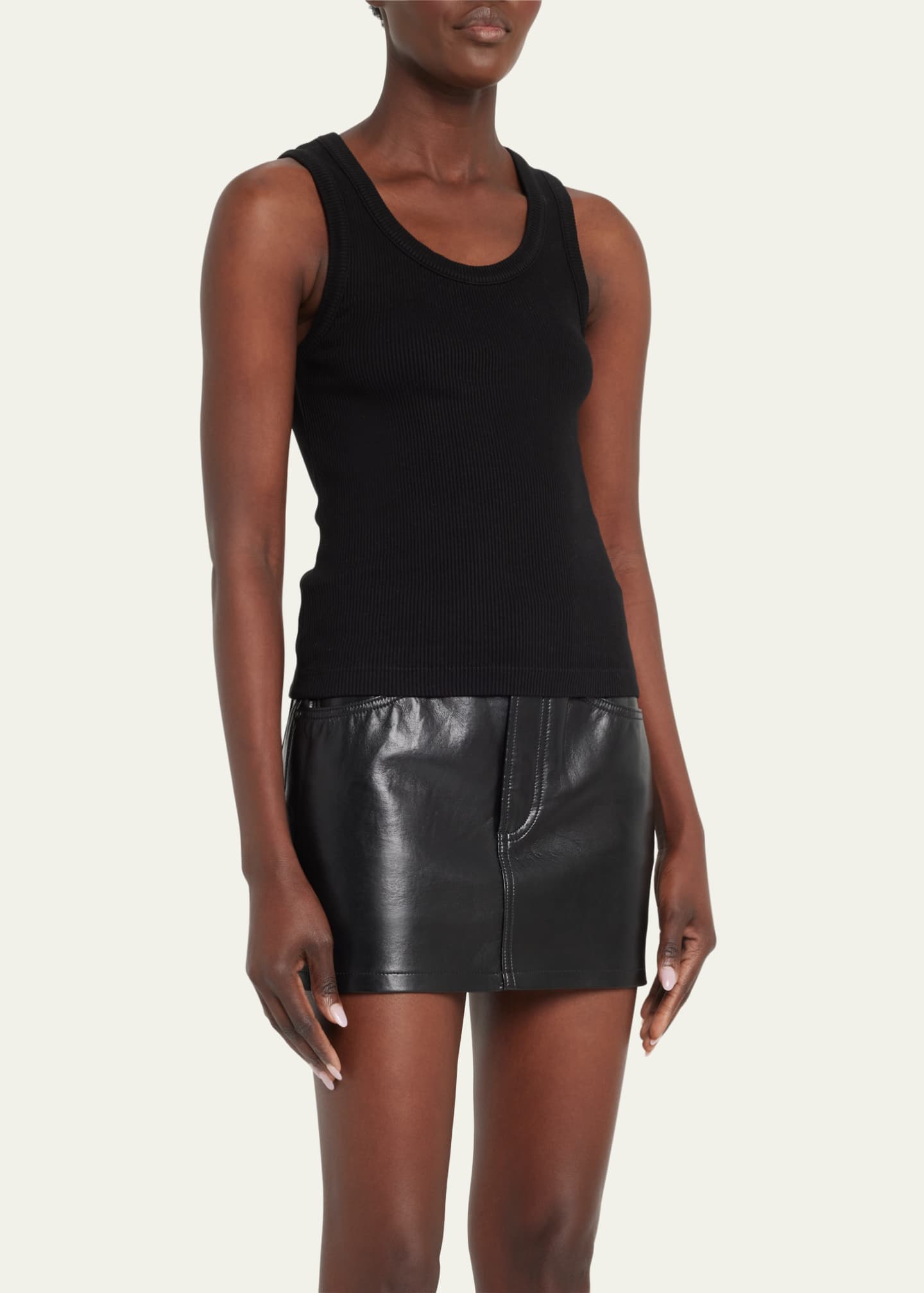 AGOLDE Poppy Scoop-Neck Tank Top Image 4 of 5