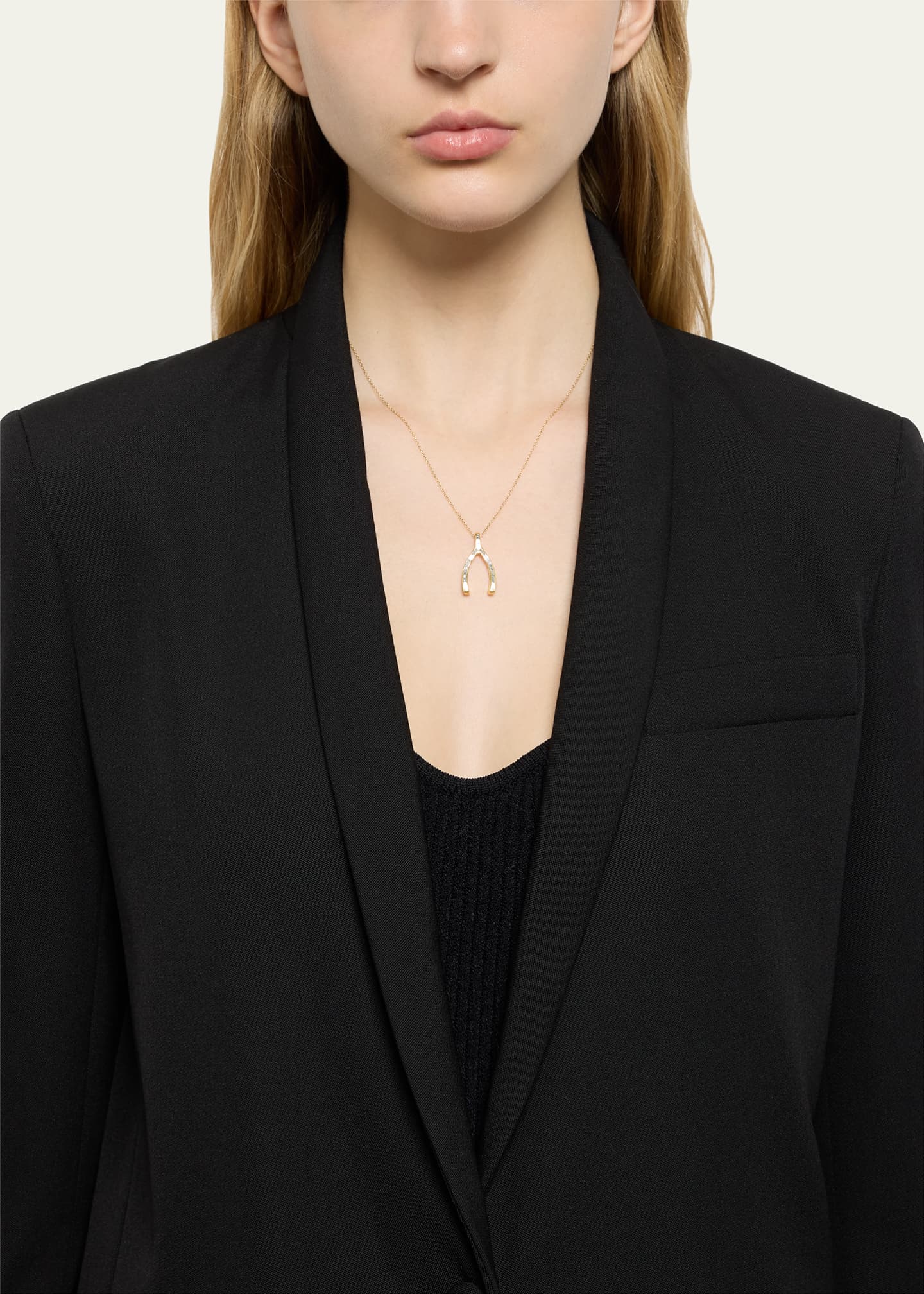 Jennifer meyer wishbone necklace cheap