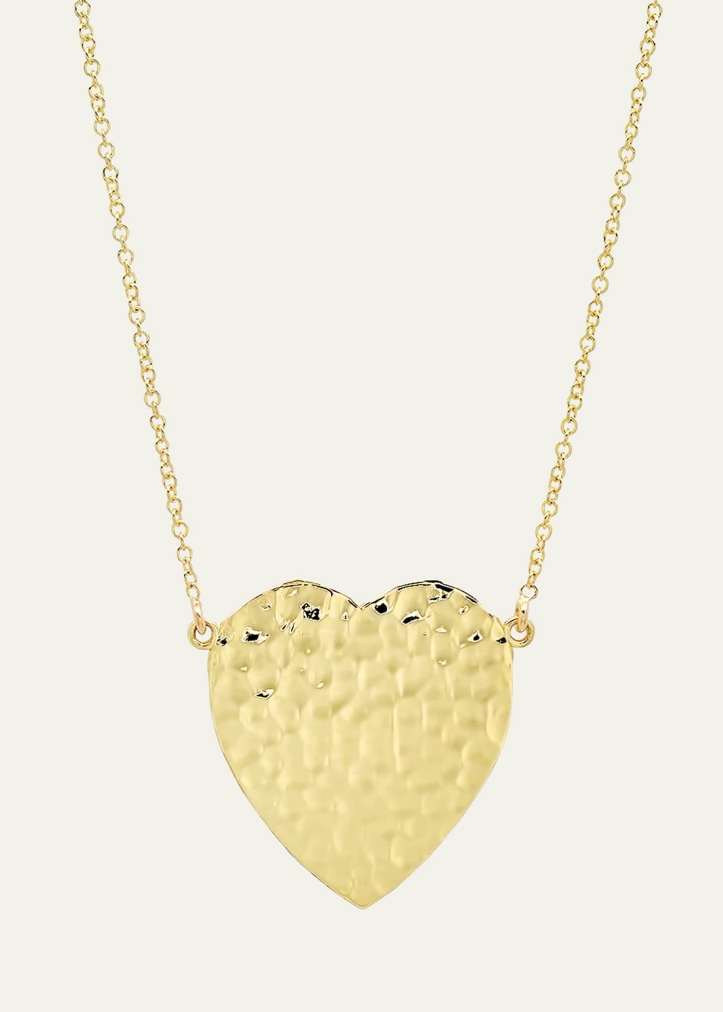 Jennifer Meyer 18k Hammered Heart Necklace Bergdorf Goodman