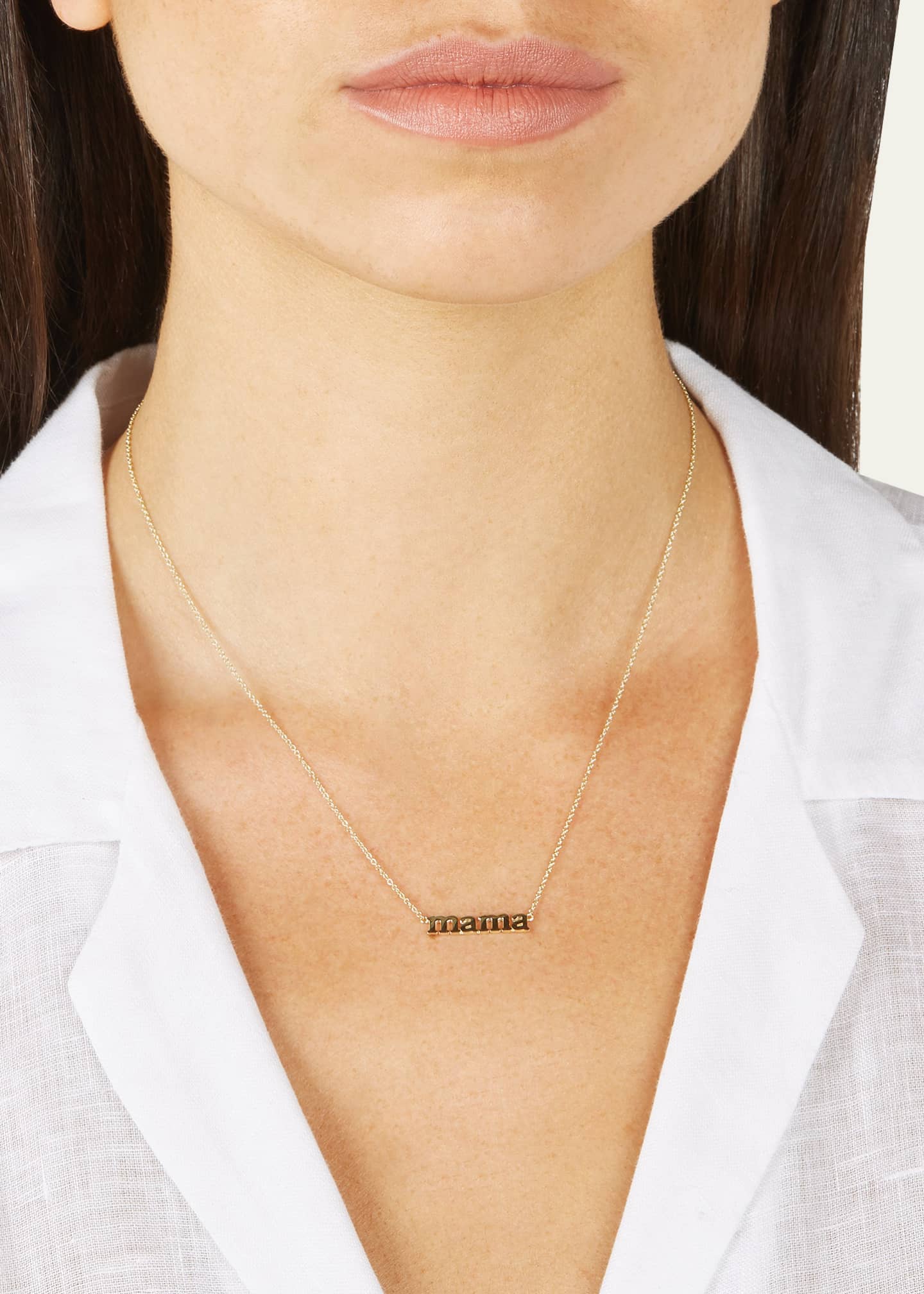 Jennifer Meyer 18k Mama Pendant Necklace Image 2 of 4