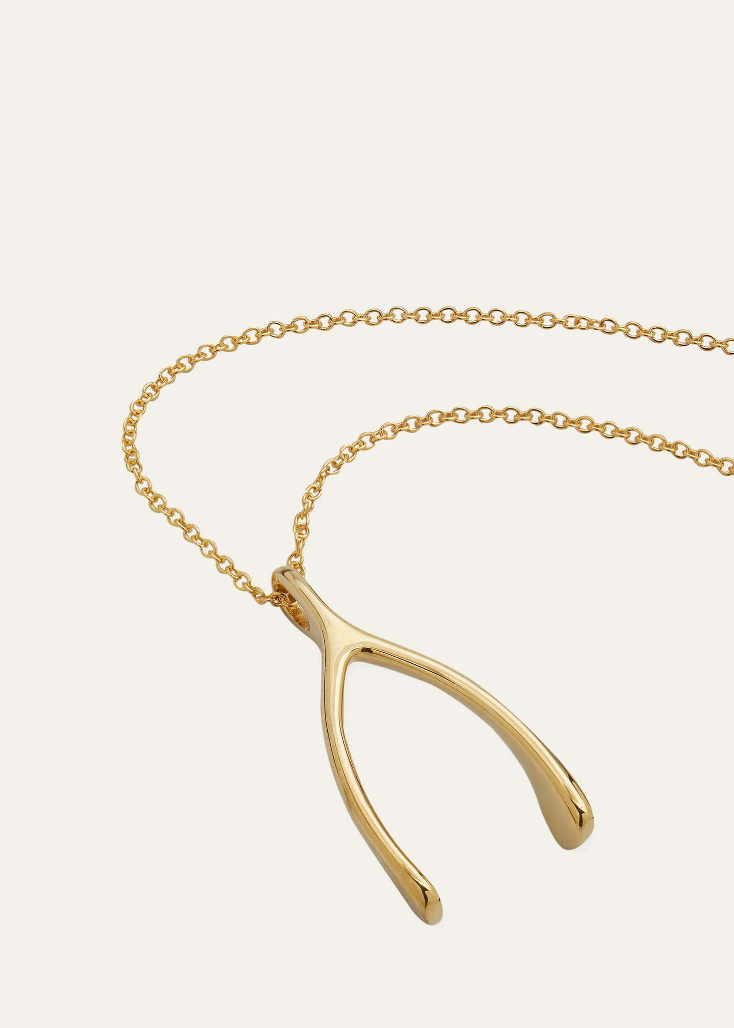 Jennifer Meyer 18k Wishbone Pendant Necklace Bergdorf Goodman