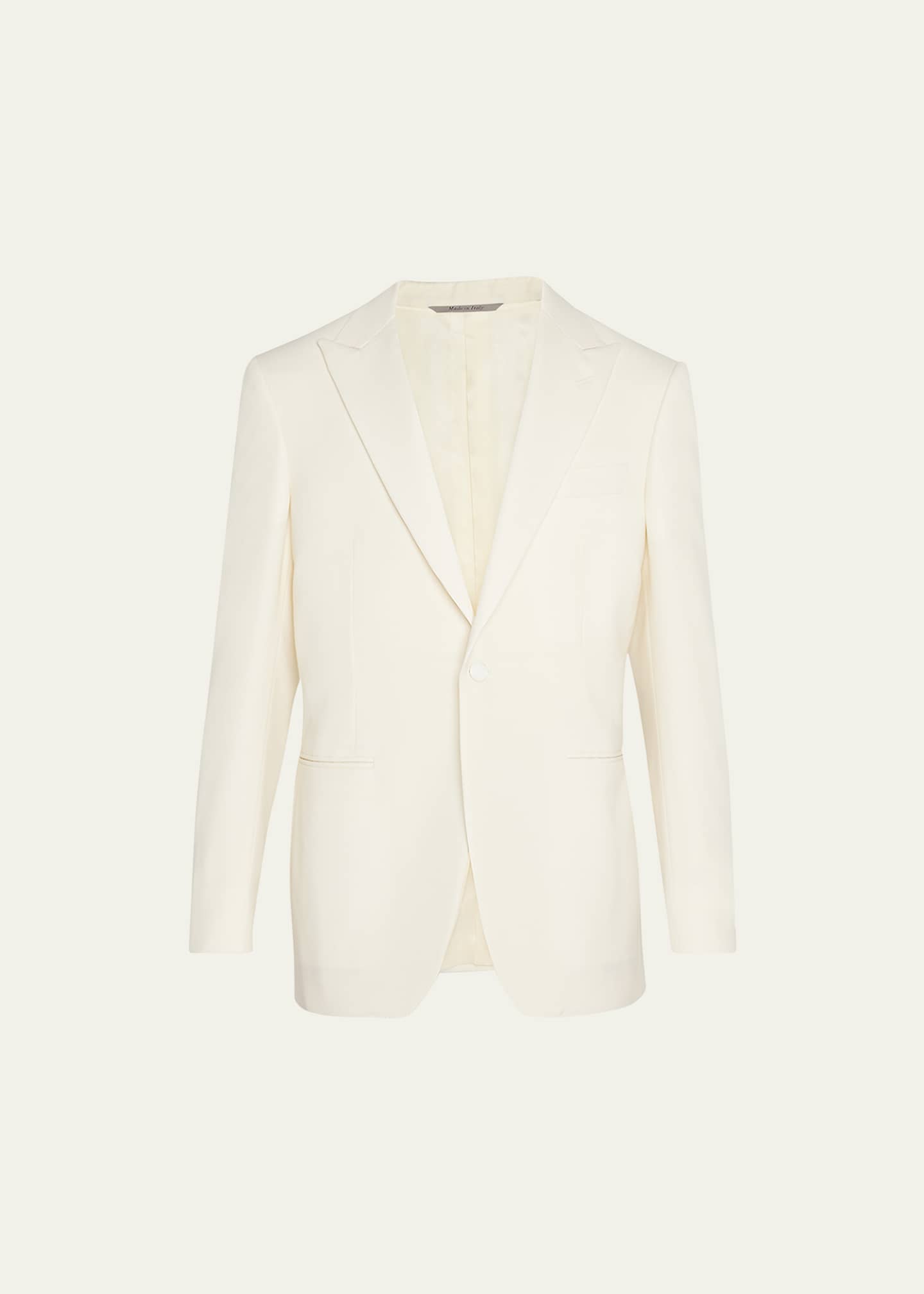 Canali Men's Solid Wool Dinner Jacket - Bergdorf Goodman