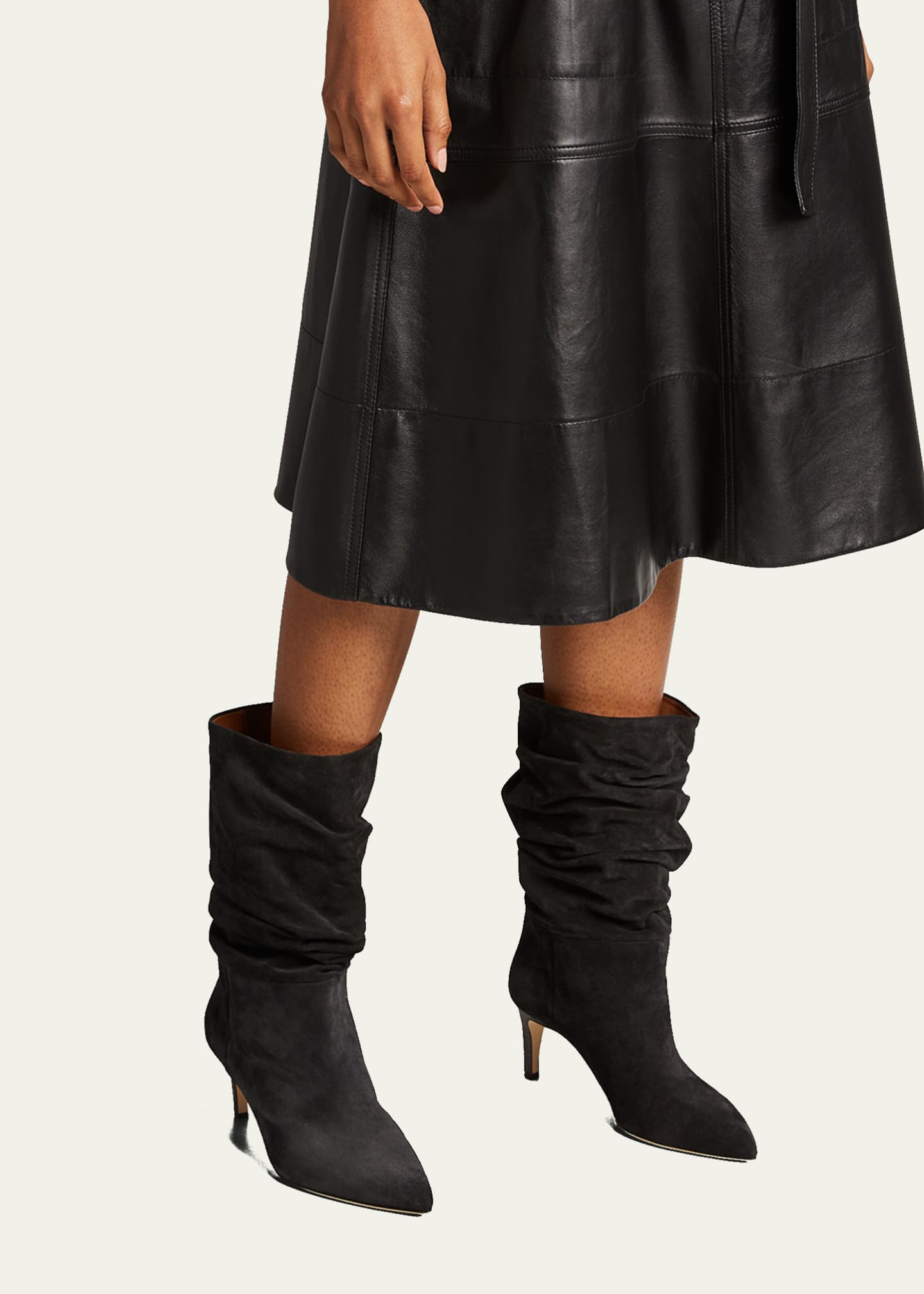 paris texas black suede boots