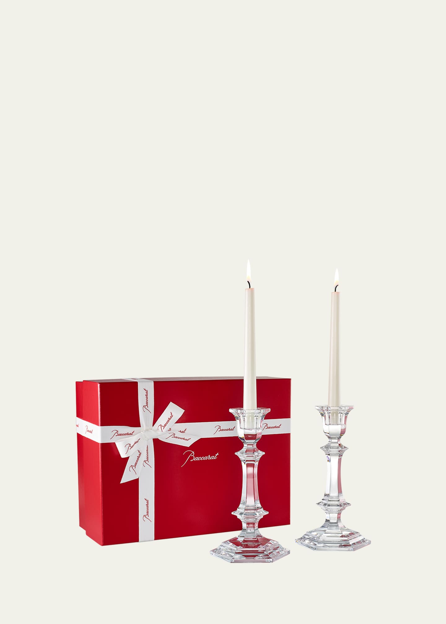 Baccarat Harcourt Candlestick Holders, Set of 2