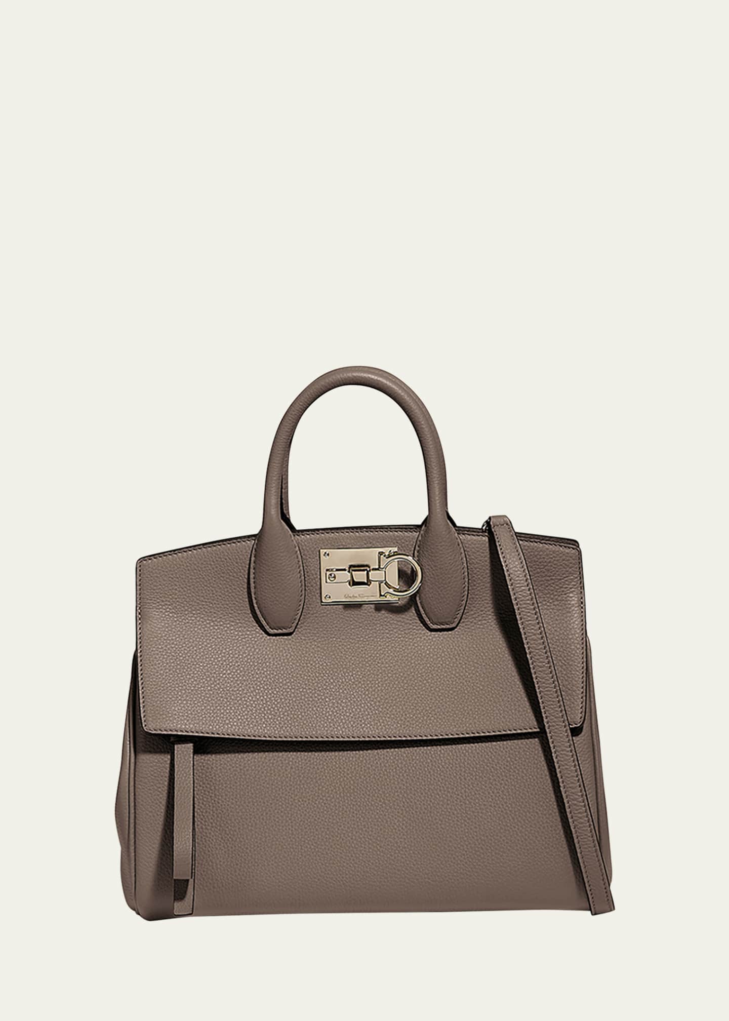 Ferragamo Studio Bag Small Leather Satchel Image 1 of 5