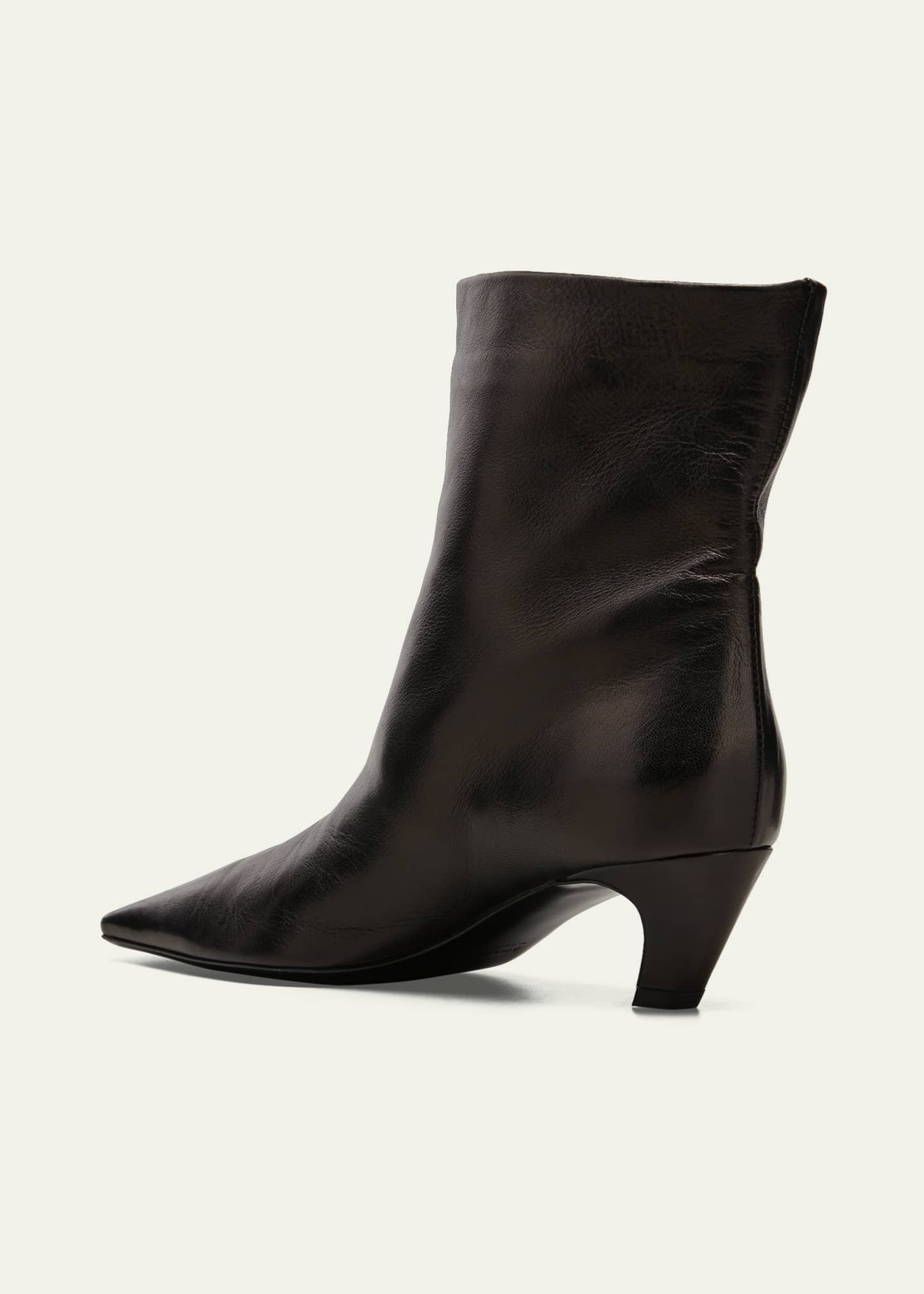 Khaite Arizona Leather Ankle Booties - Bergdorf Goodman