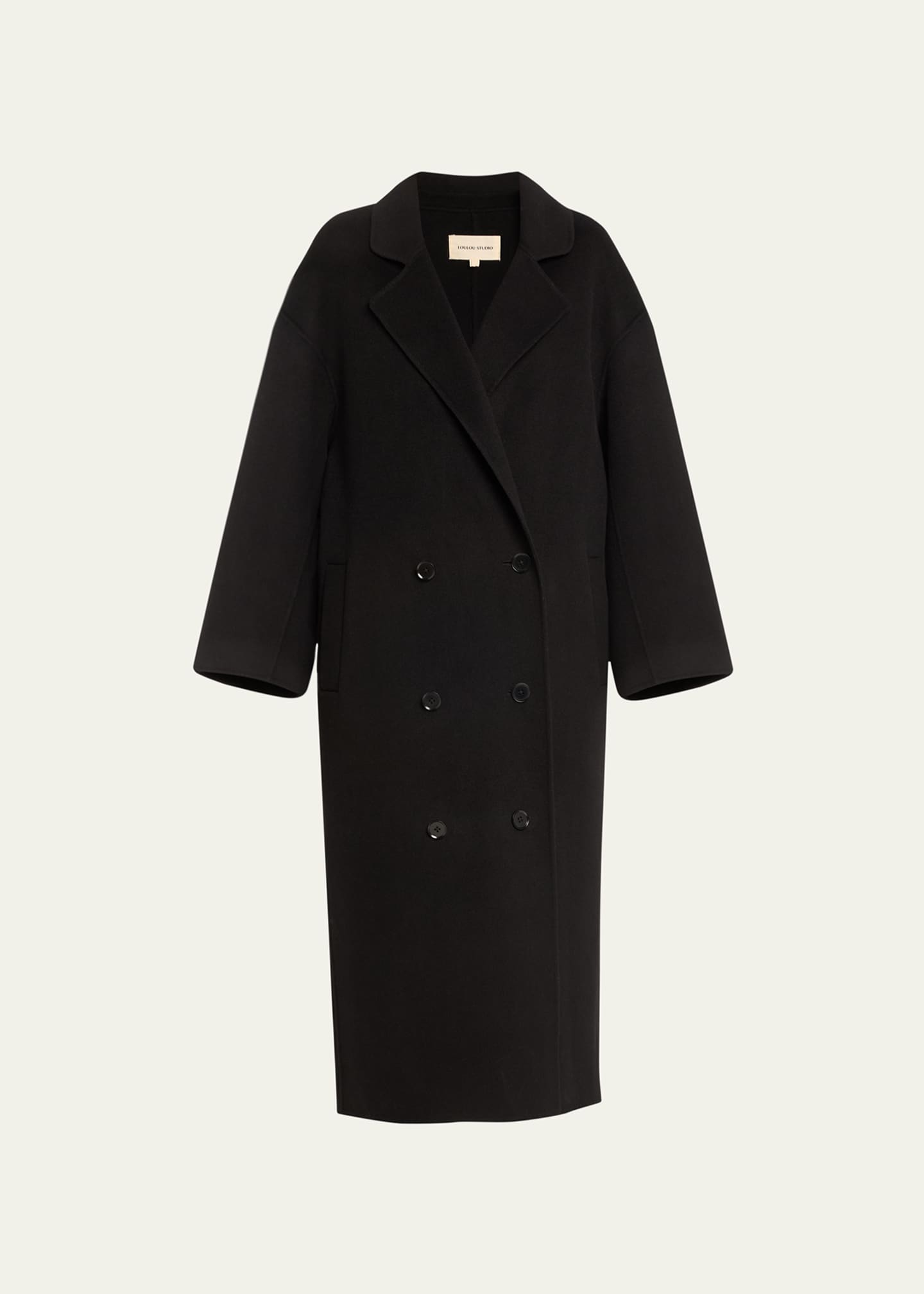 コート Loulou Studio SS25 BORNEO COAT (BORNEO BLACK) Loulou Studio Borneo Coat - Bergdorf Goodman