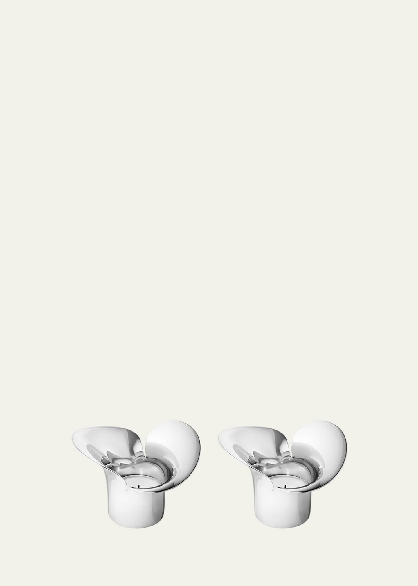 Georg Jensen Bloom Botanica Tea Light Candle Holders, Set of 2 Image 1 of 2