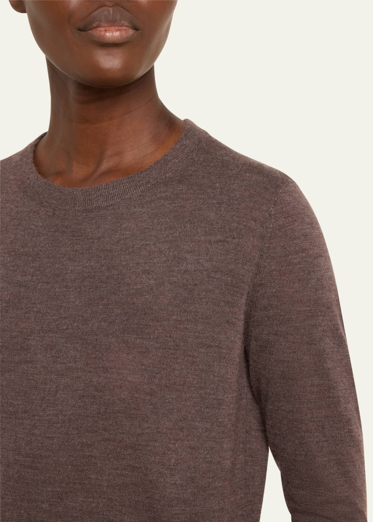 Co Crewneck Fitted Cashmere Knit Sweater Image 5 of 5