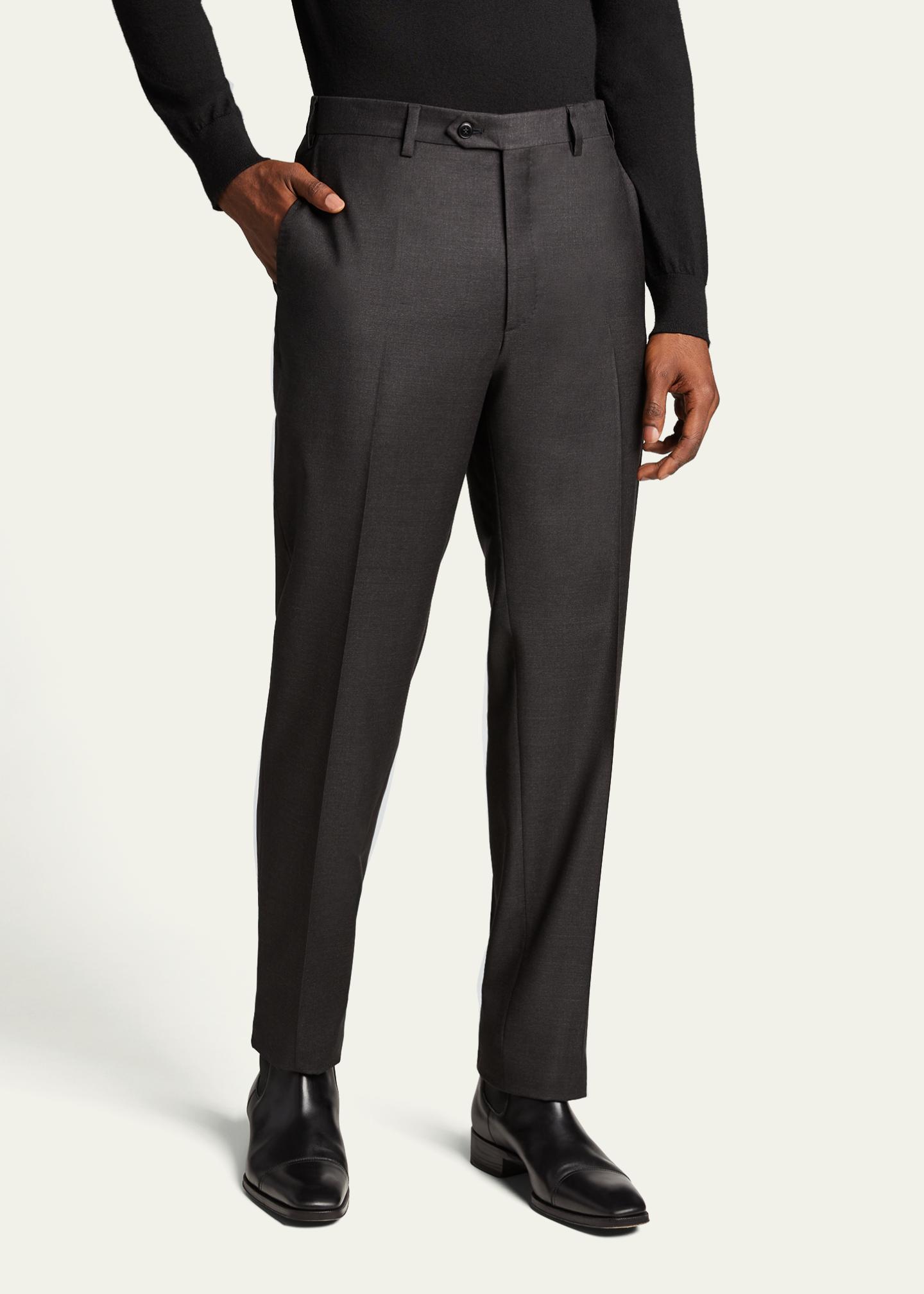 Brioni Men's Tigullio Wool Trousers - Bergdorf Goodman