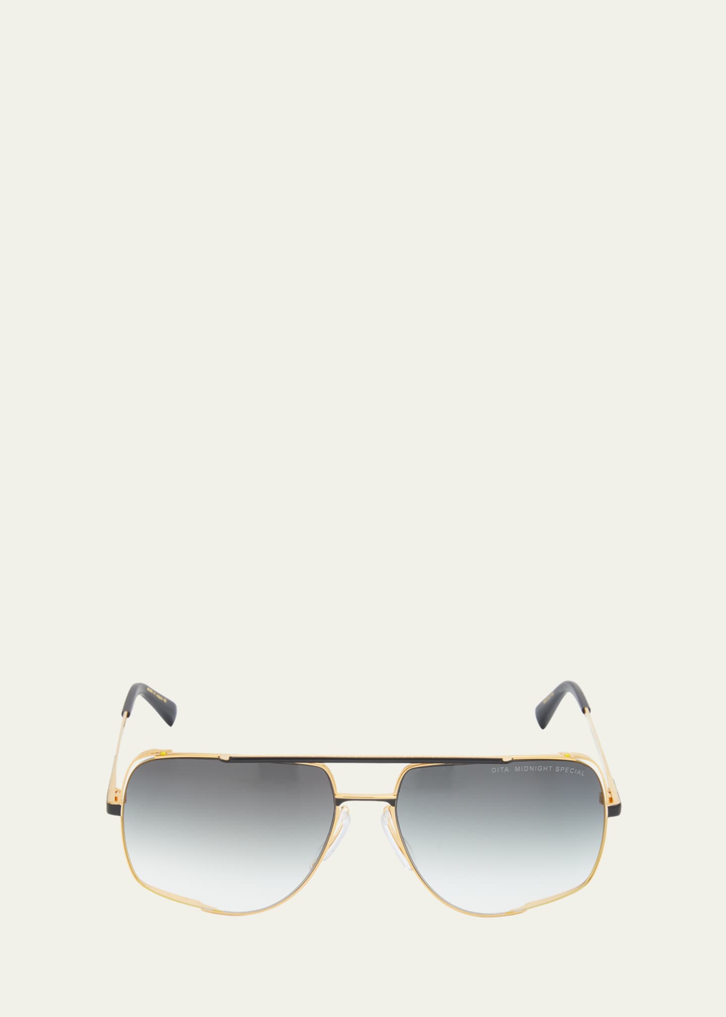 Dita Men's Midnight Special Metal Aviator Sunglasses Image 1 of 5