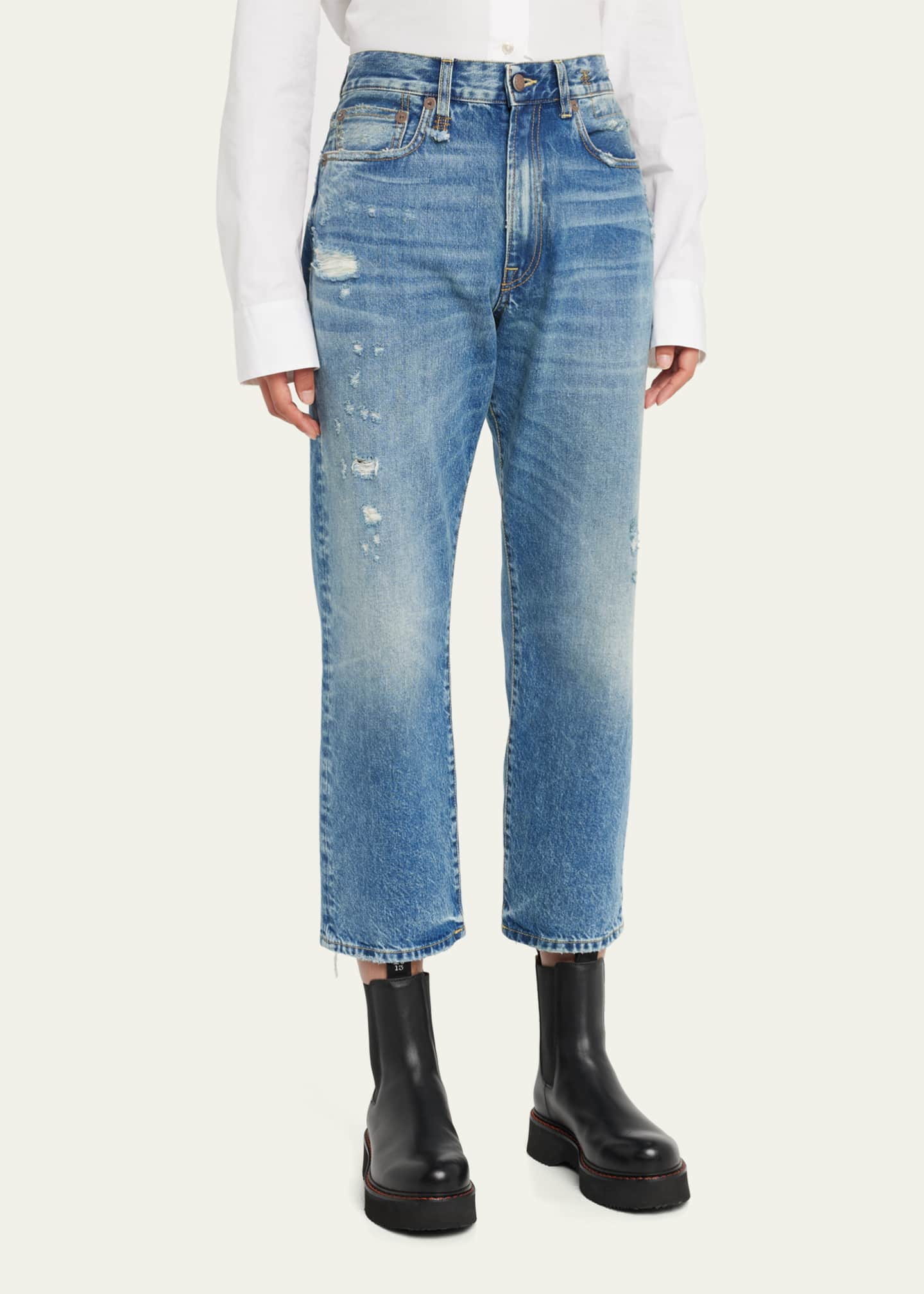 R13 Distressed Boyfriend Jeans - Bergdorf Goodman