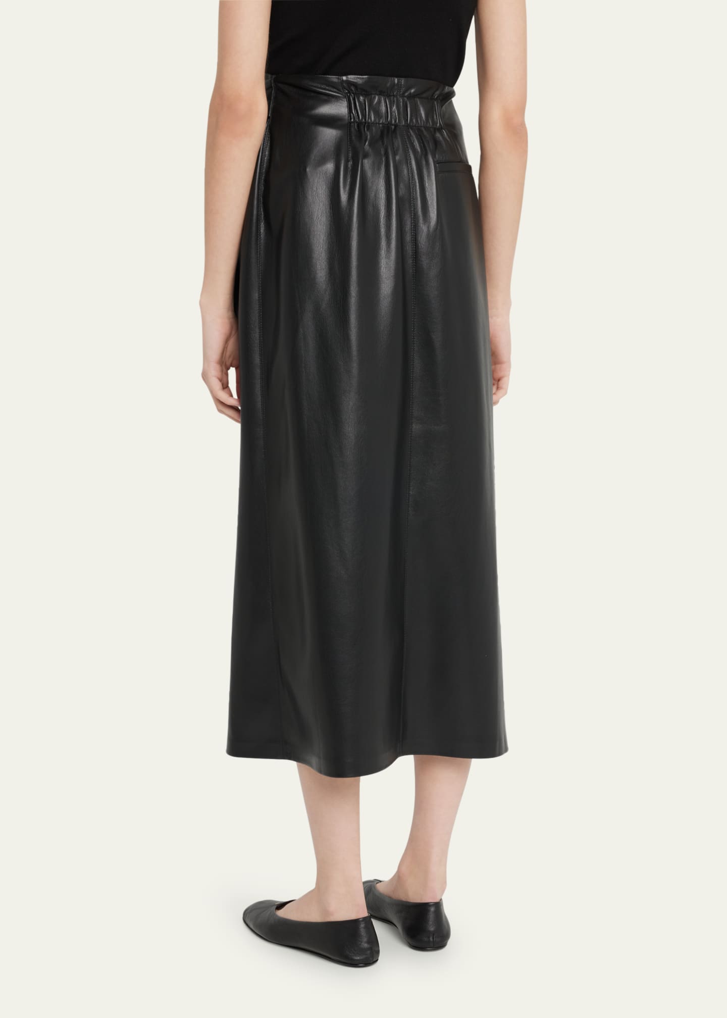 Nanushka Amas Faux-Leather Wrap Skirt - Bergdorf Goodman