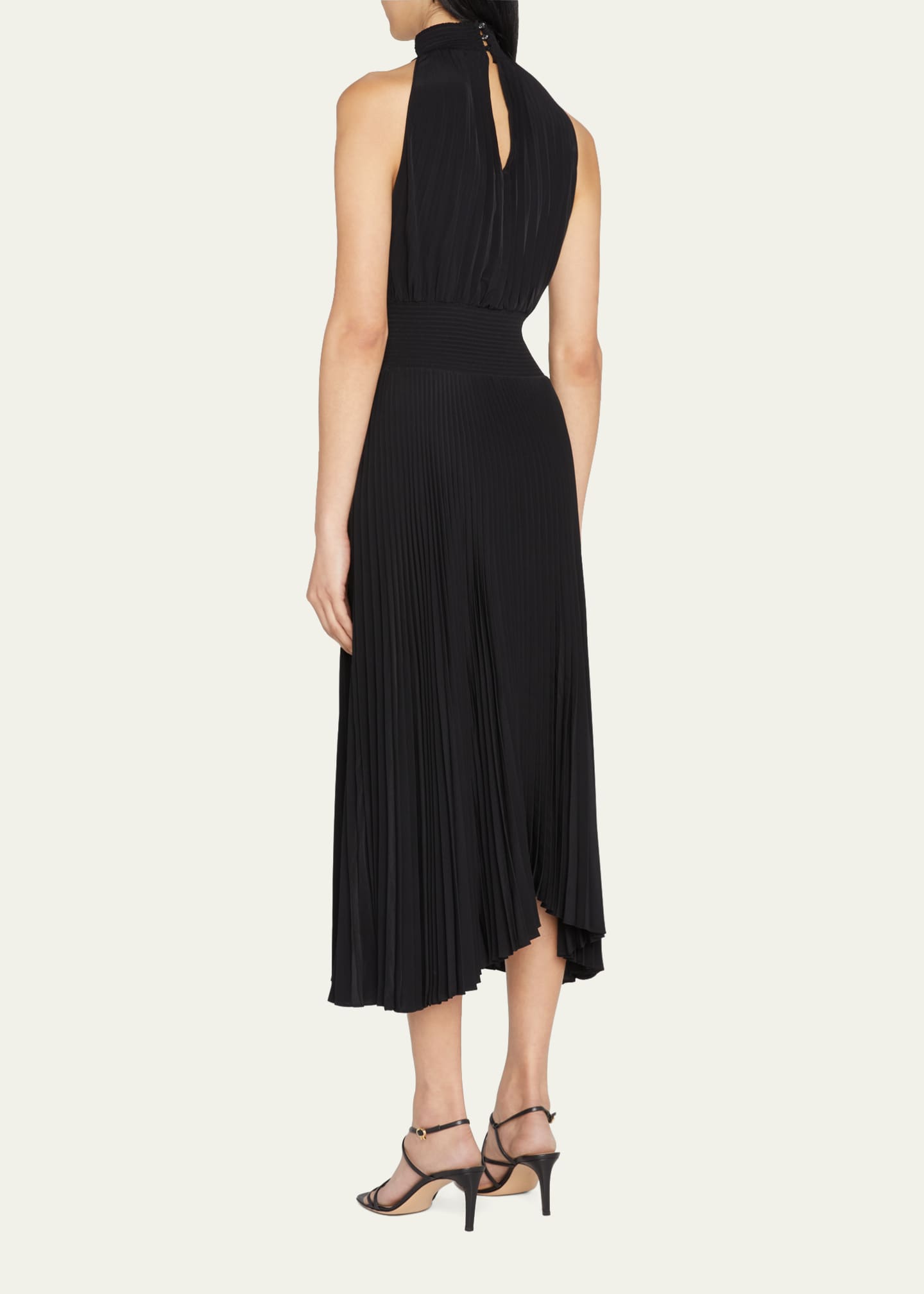 A.L.C. Renzo Pleated Halter Dress Image 3 of 5
