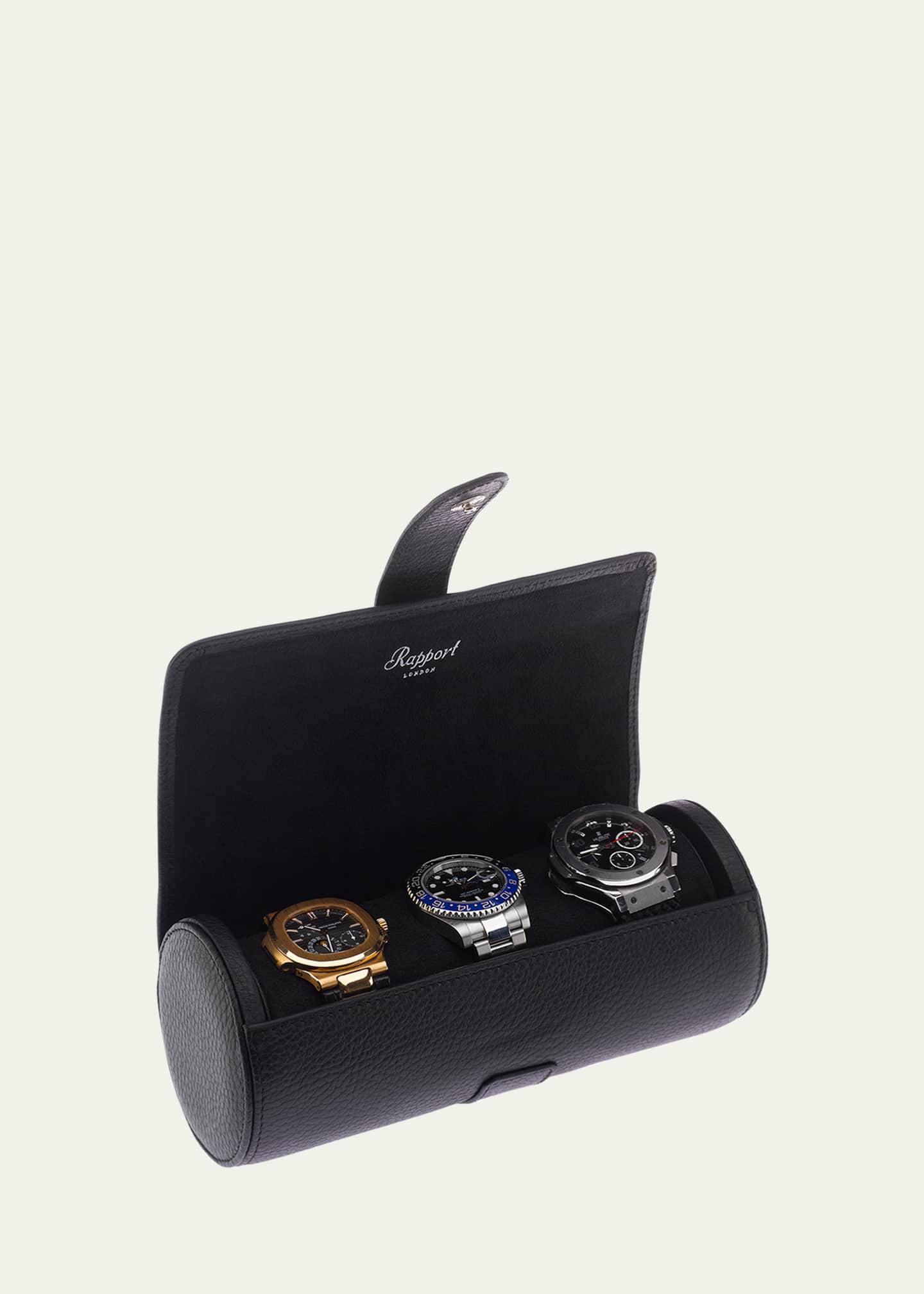 Rapport Berkeley Three Watch Roll - Black Image 4 of 4