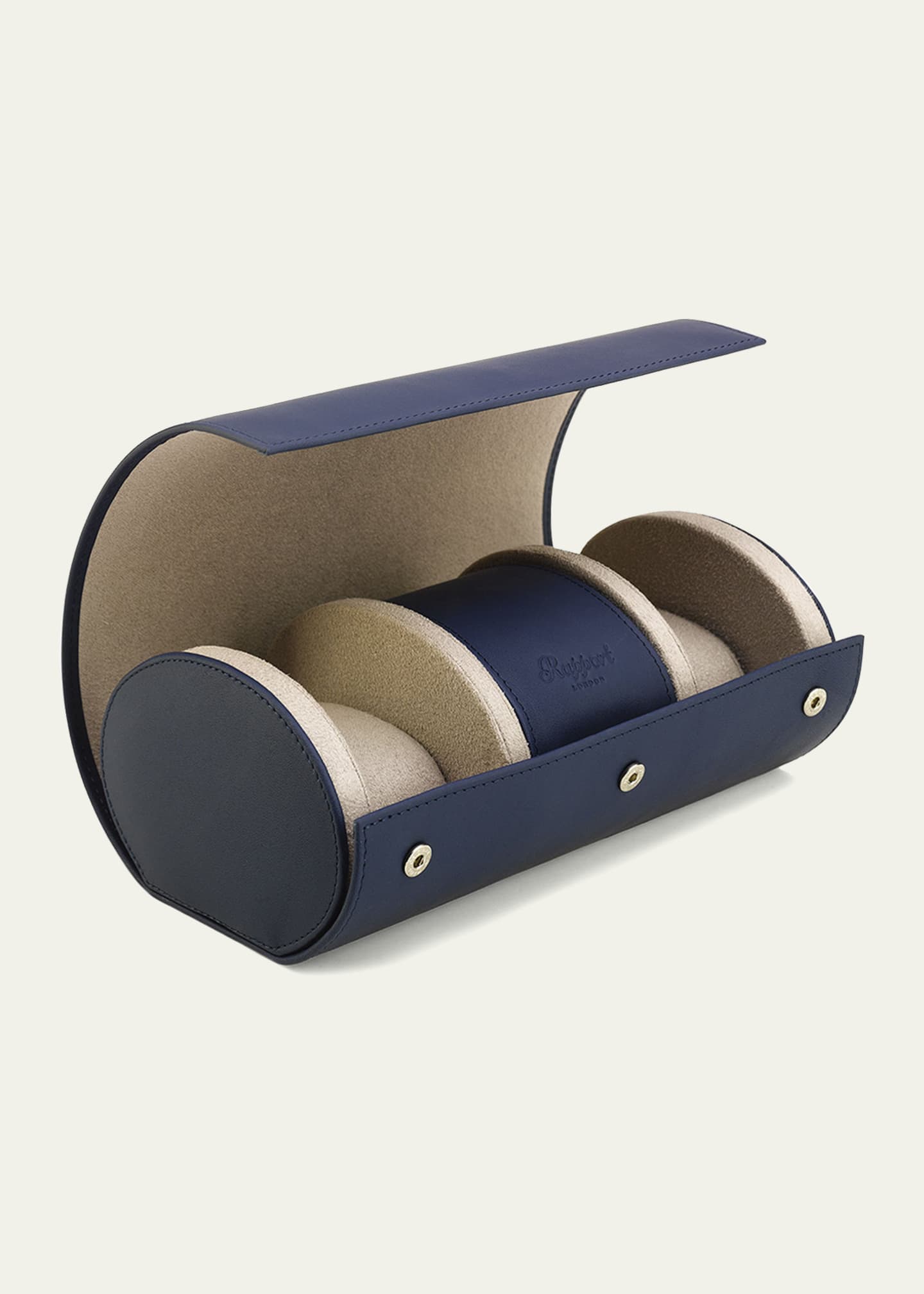Rapport Hyde Park Three Watch Roll - Navy Image 3 of 4