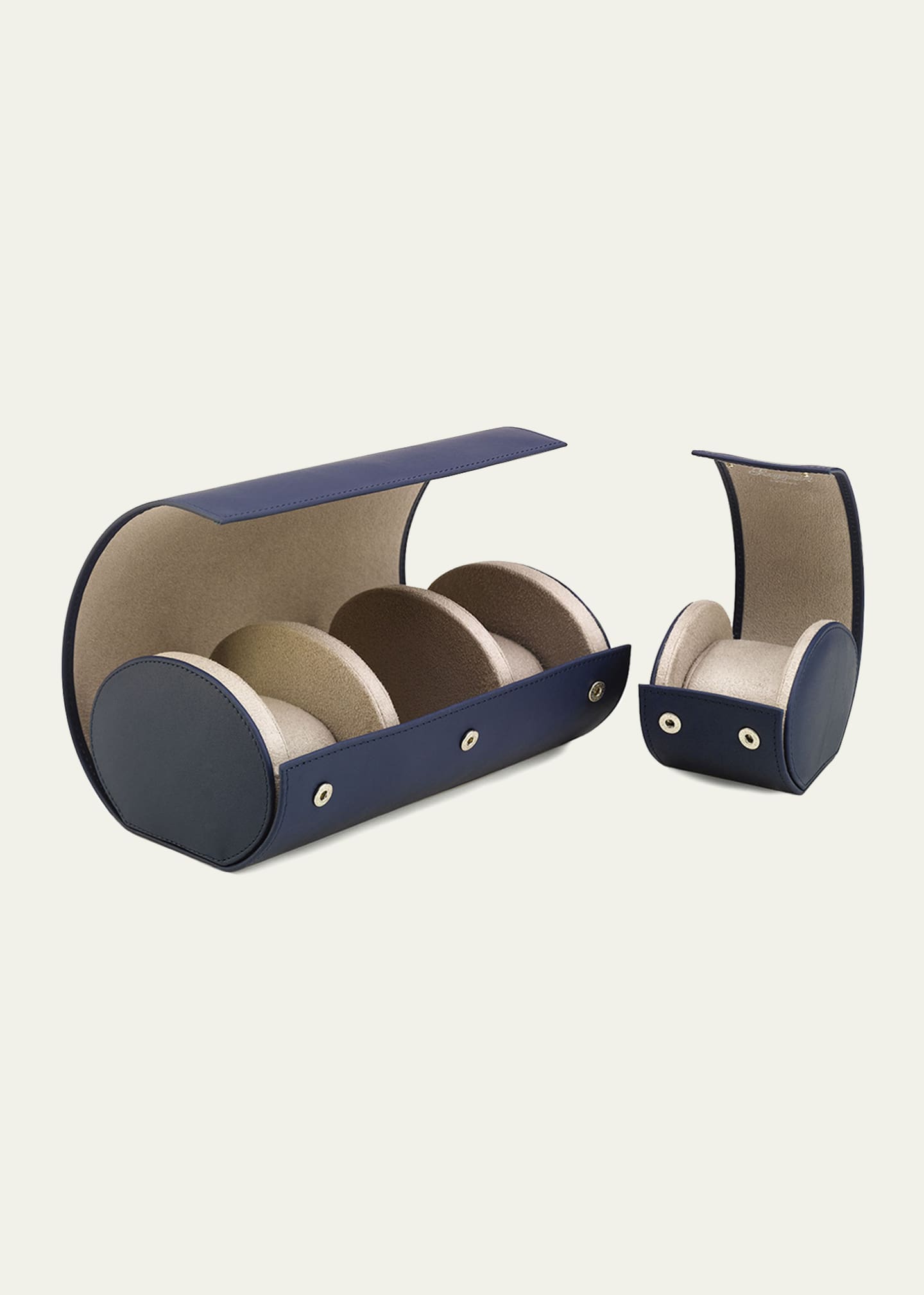 Rapport Hyde Park Three Watch Roll - Navy Image 4 of 4