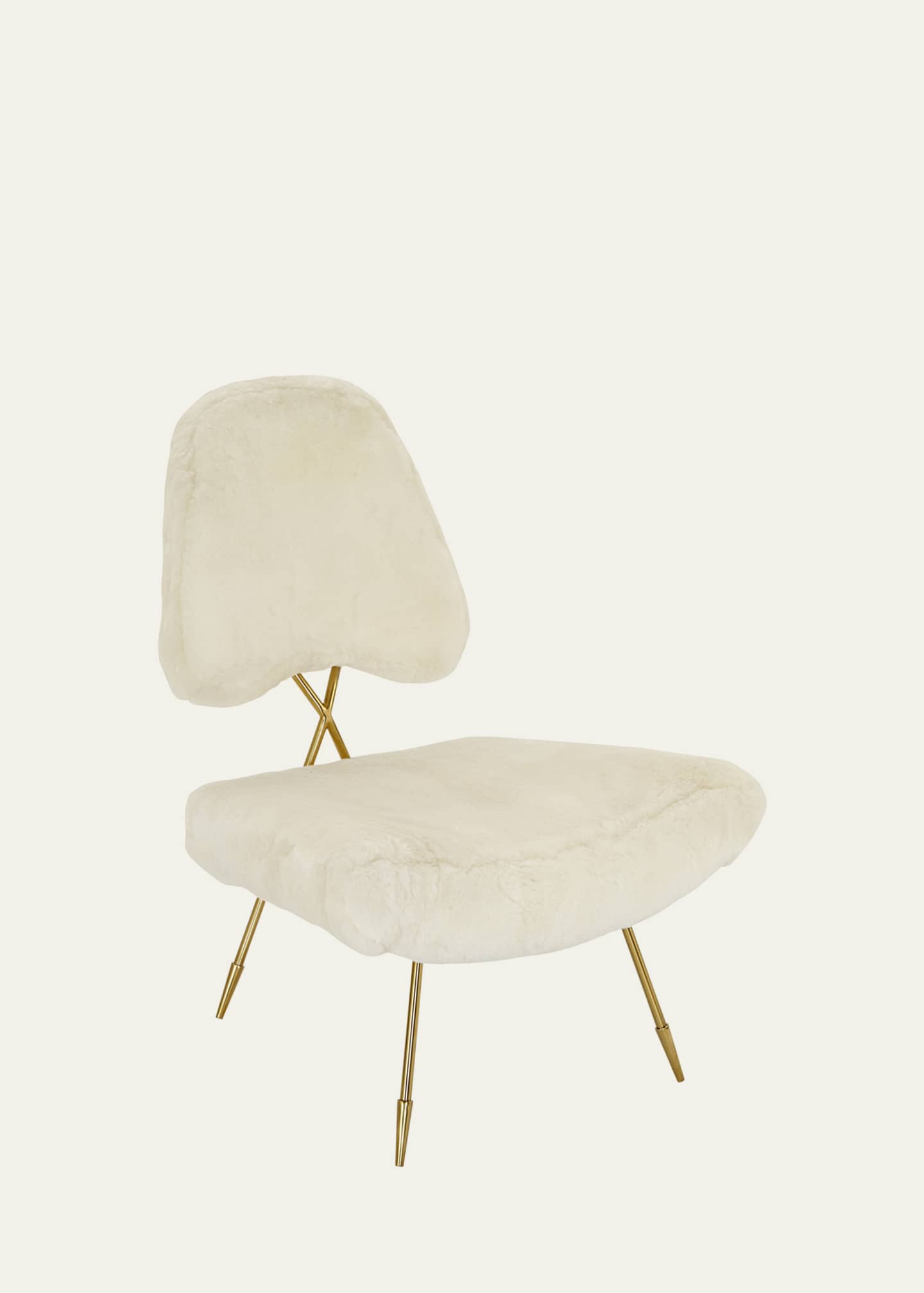 Jonathan Adler Maxime Shearling Lounge Chair Image 2 of 4